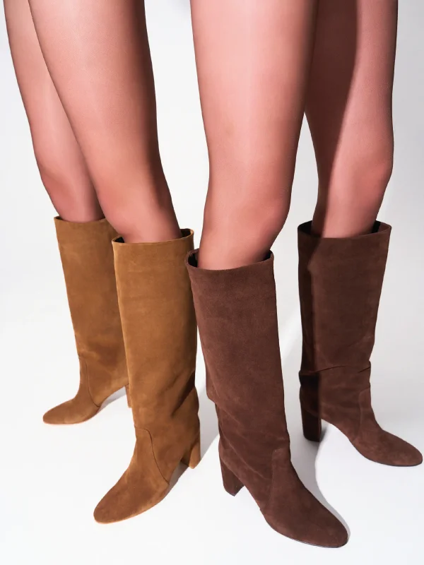 Roman laarzen Dames Leer Suede Mode Janice