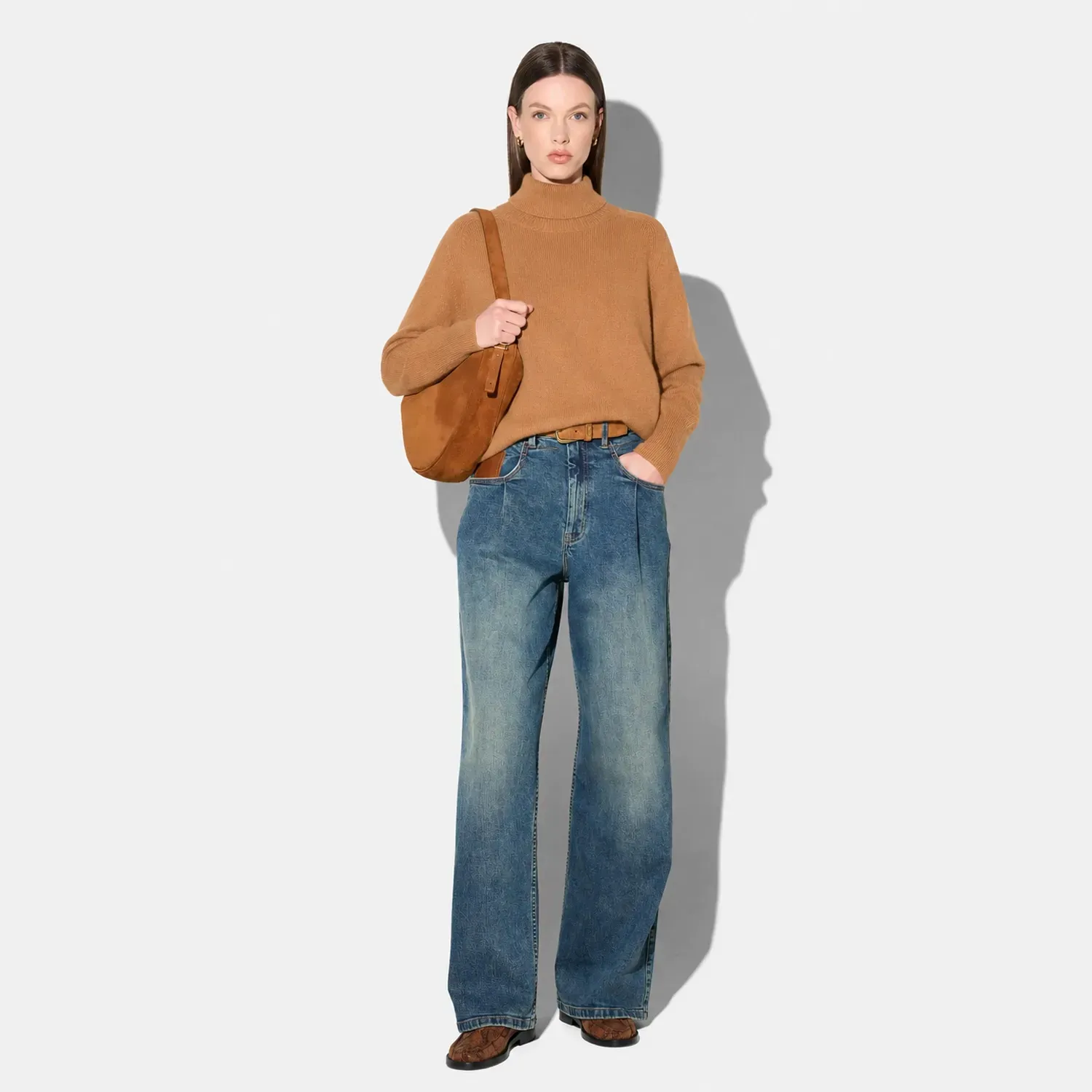 Camel Cashmere Dames Coltrui Bennet