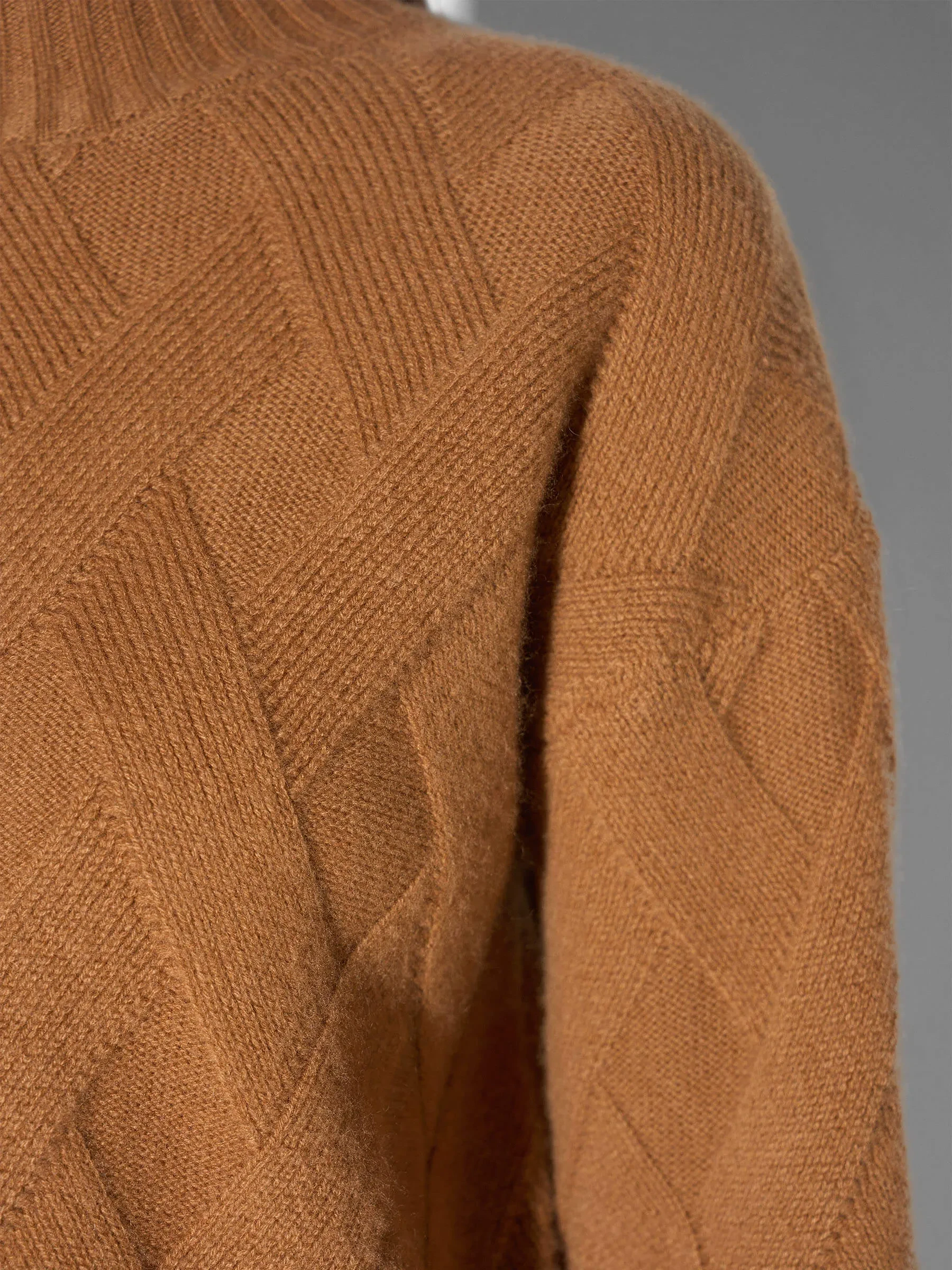 Camel Cashmere Dames Trui Taron