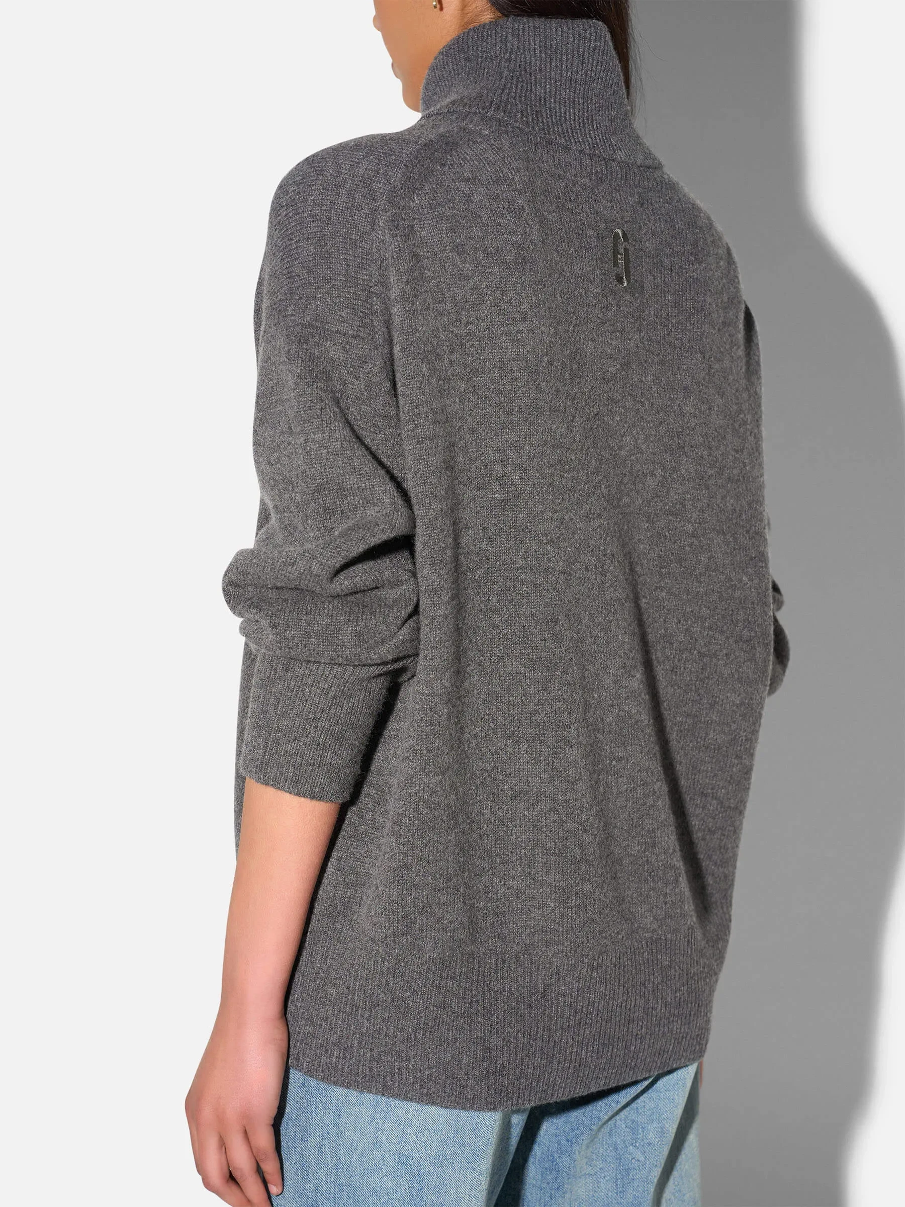 Cashmere Dames Coltrui Bennet Grijs