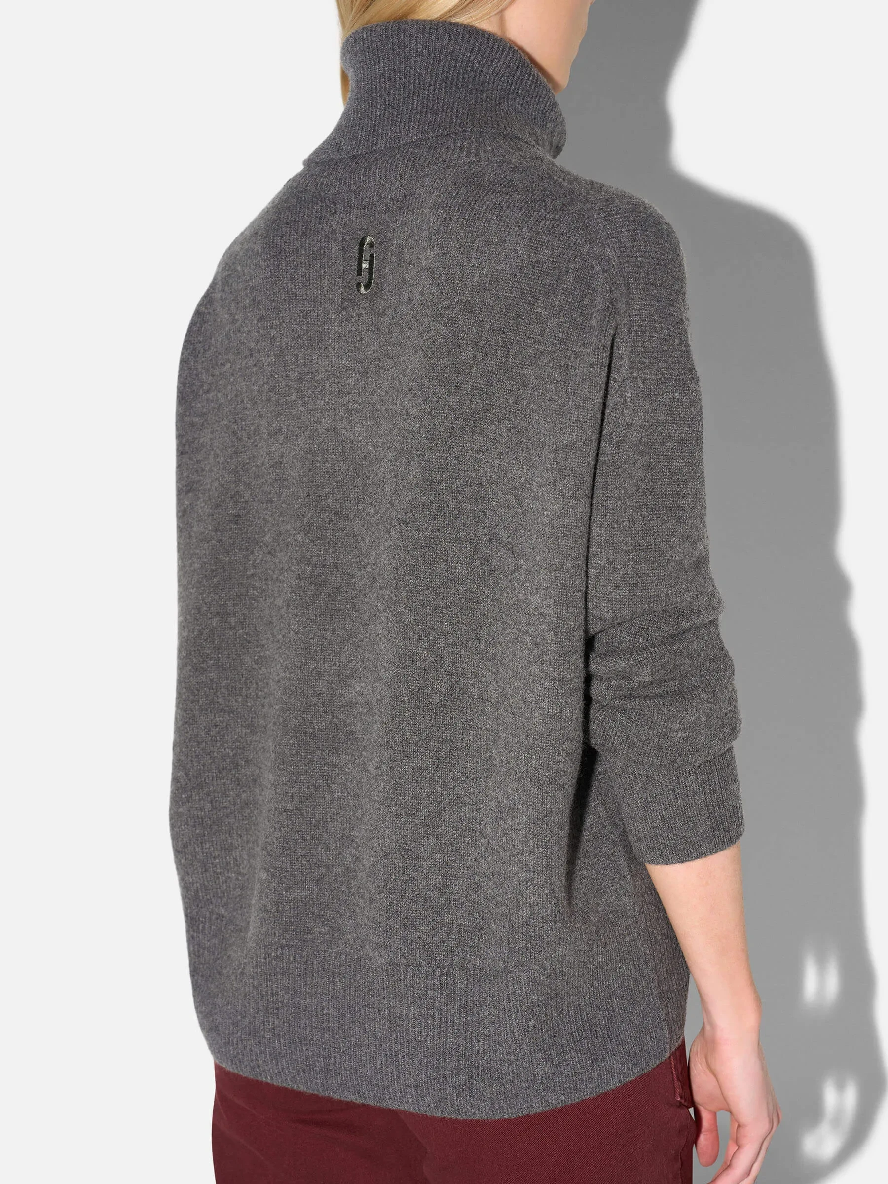 Cashmere Dames Coltrui Dawsey Grijs