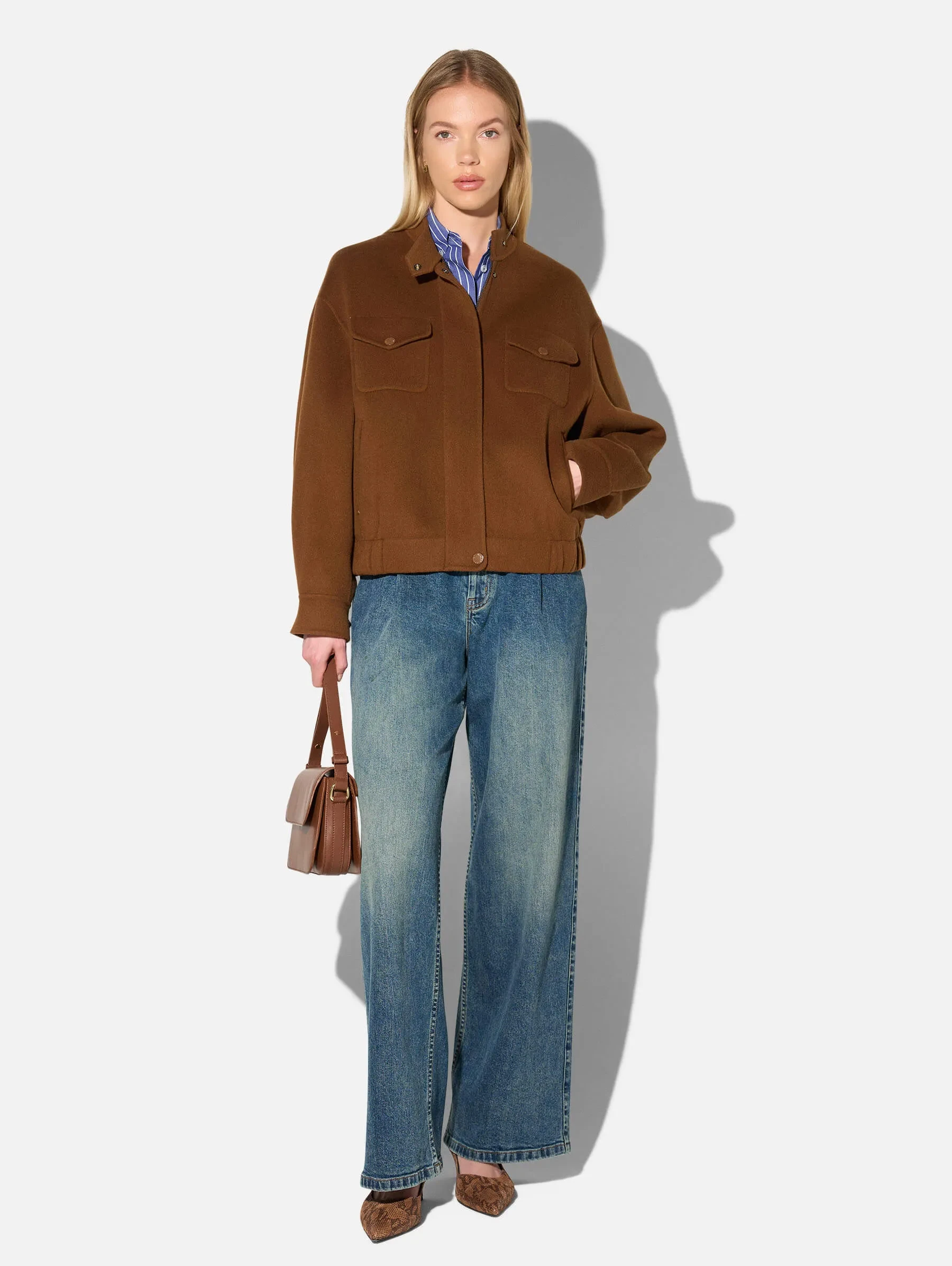 Cashmere Dames Jack Oversized Roan Tabacco