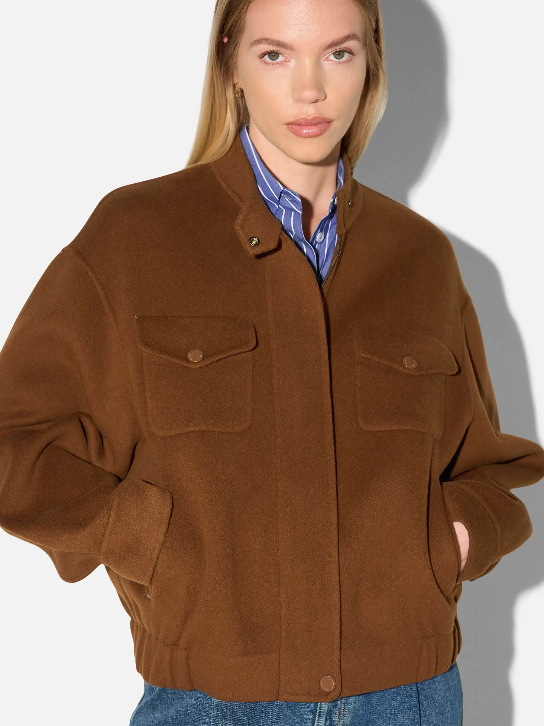 Cashmere Dames Jack Oversized Roan Tabacco