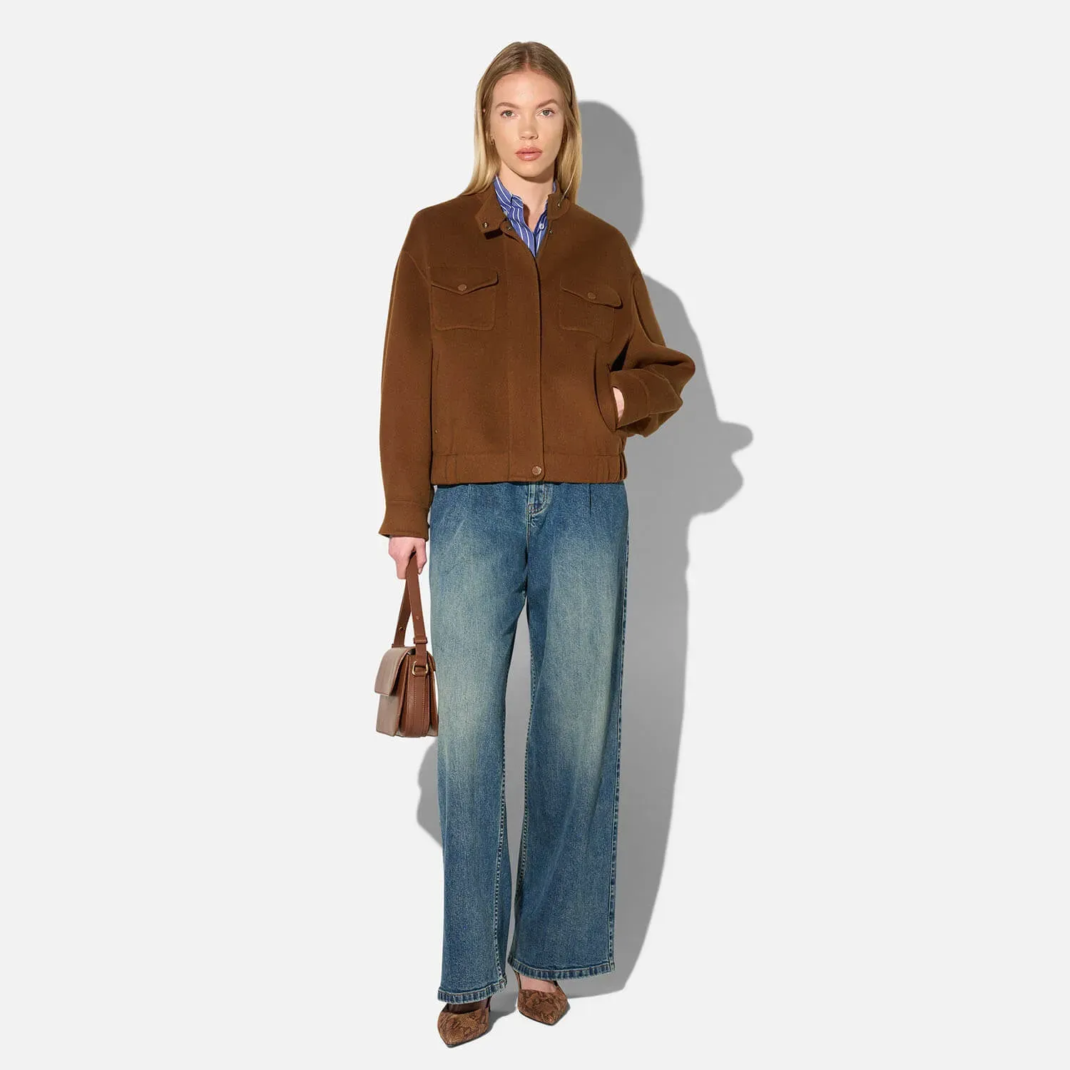 Cashmere Dames Jack Oversized Roan Tabacco