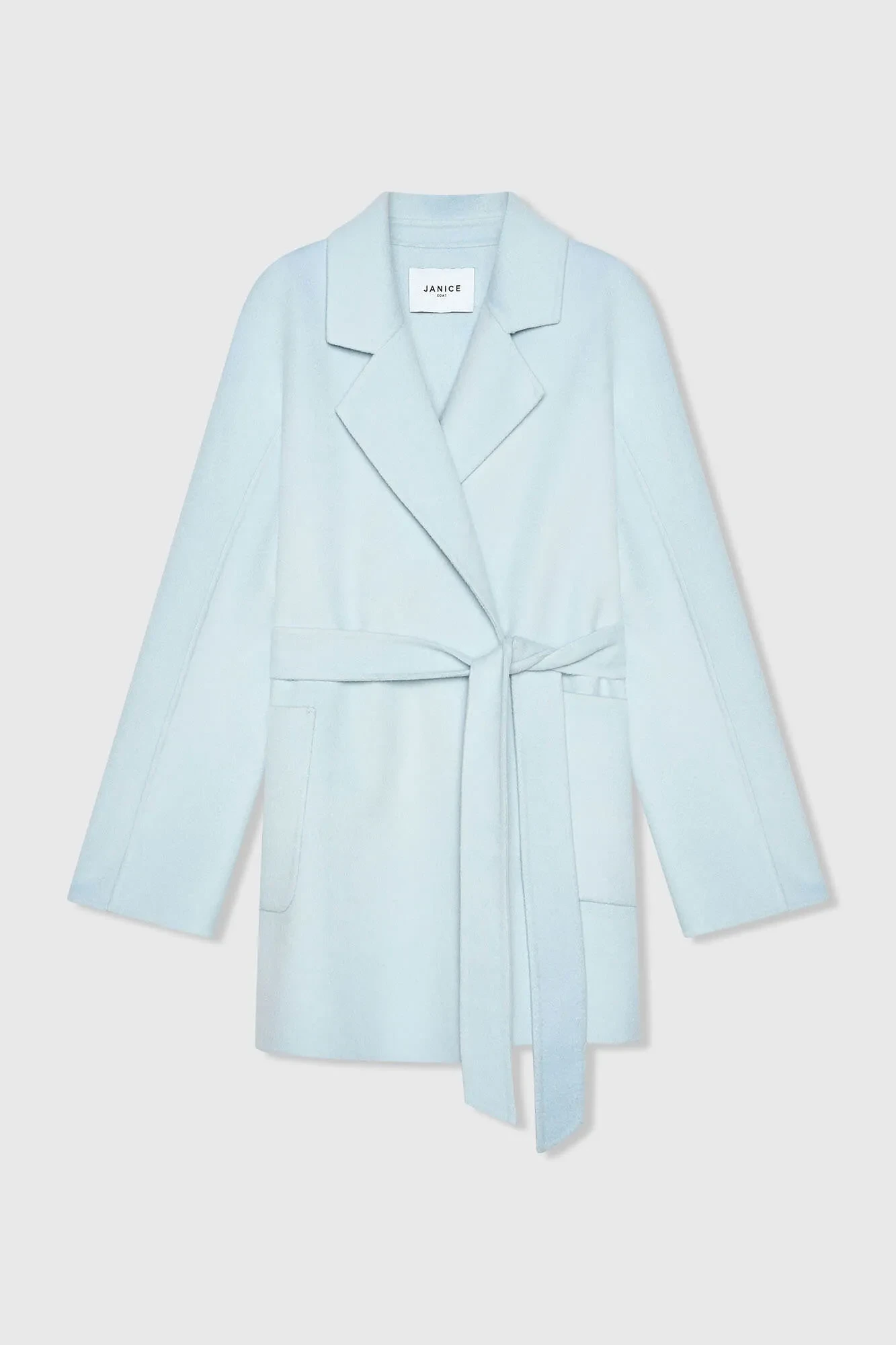 Cashmere Dames Jas Double Face Calvin Blauw