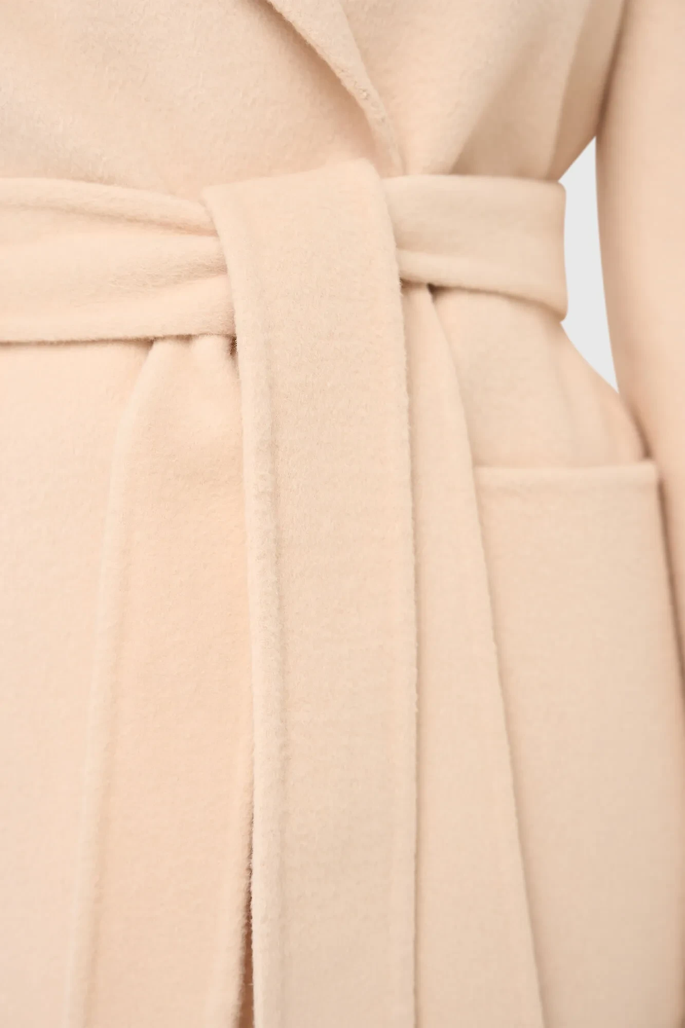 Cashmere Dames Jas Double Face Calvin Peach