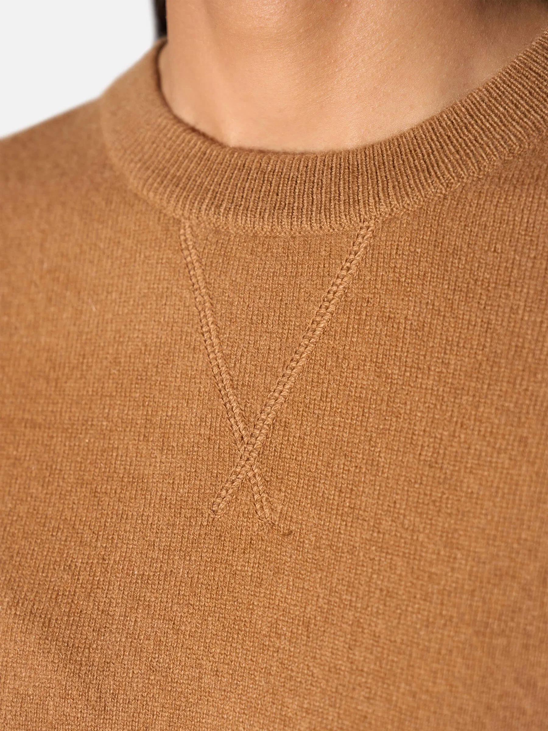 Cashmere Dames Trui Lewis Camel