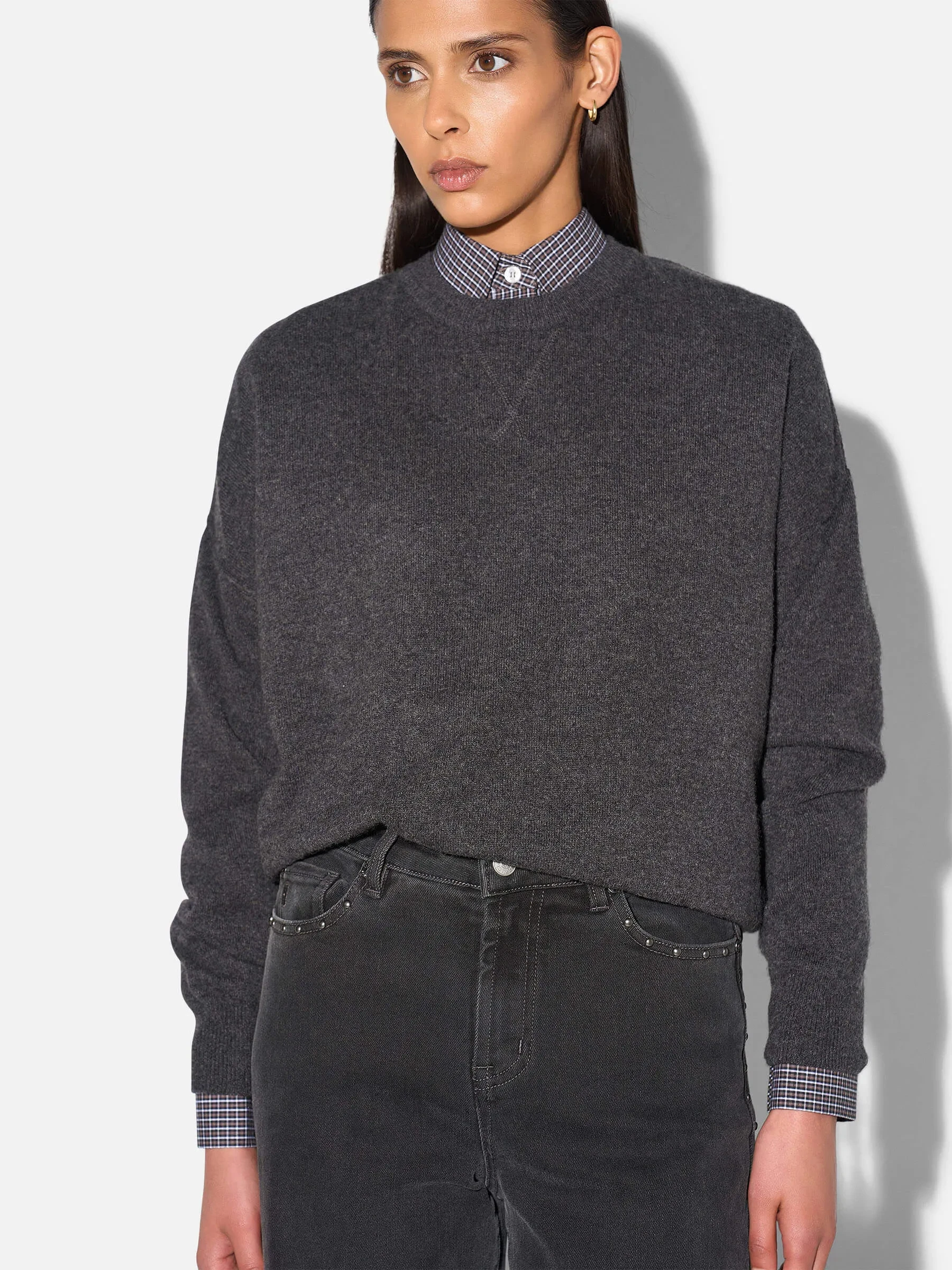 Cashmere Dames Trui Lewis Grijs