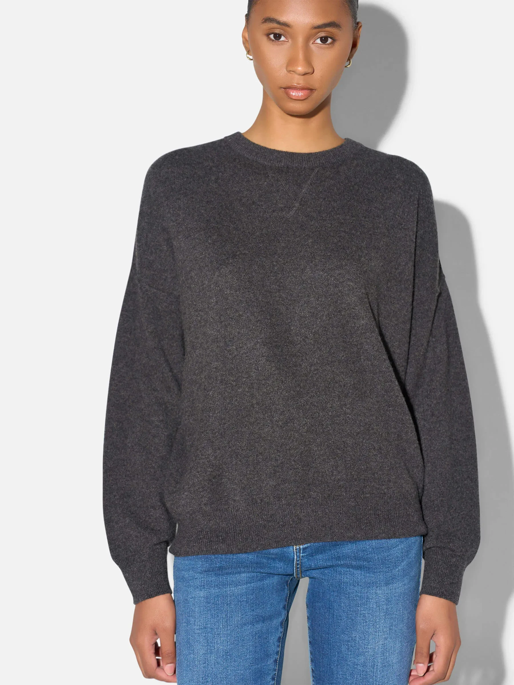 Cashmere Dames Trui Lewis Grijs