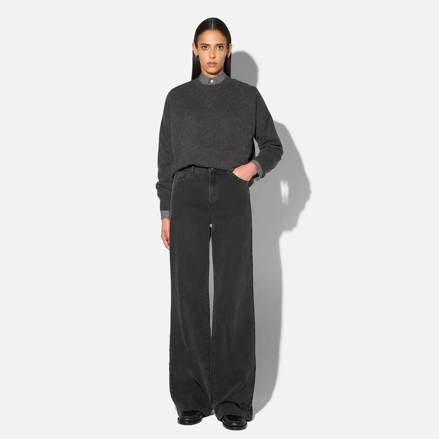 Cashmere Dames Trui Lewis Grijs
