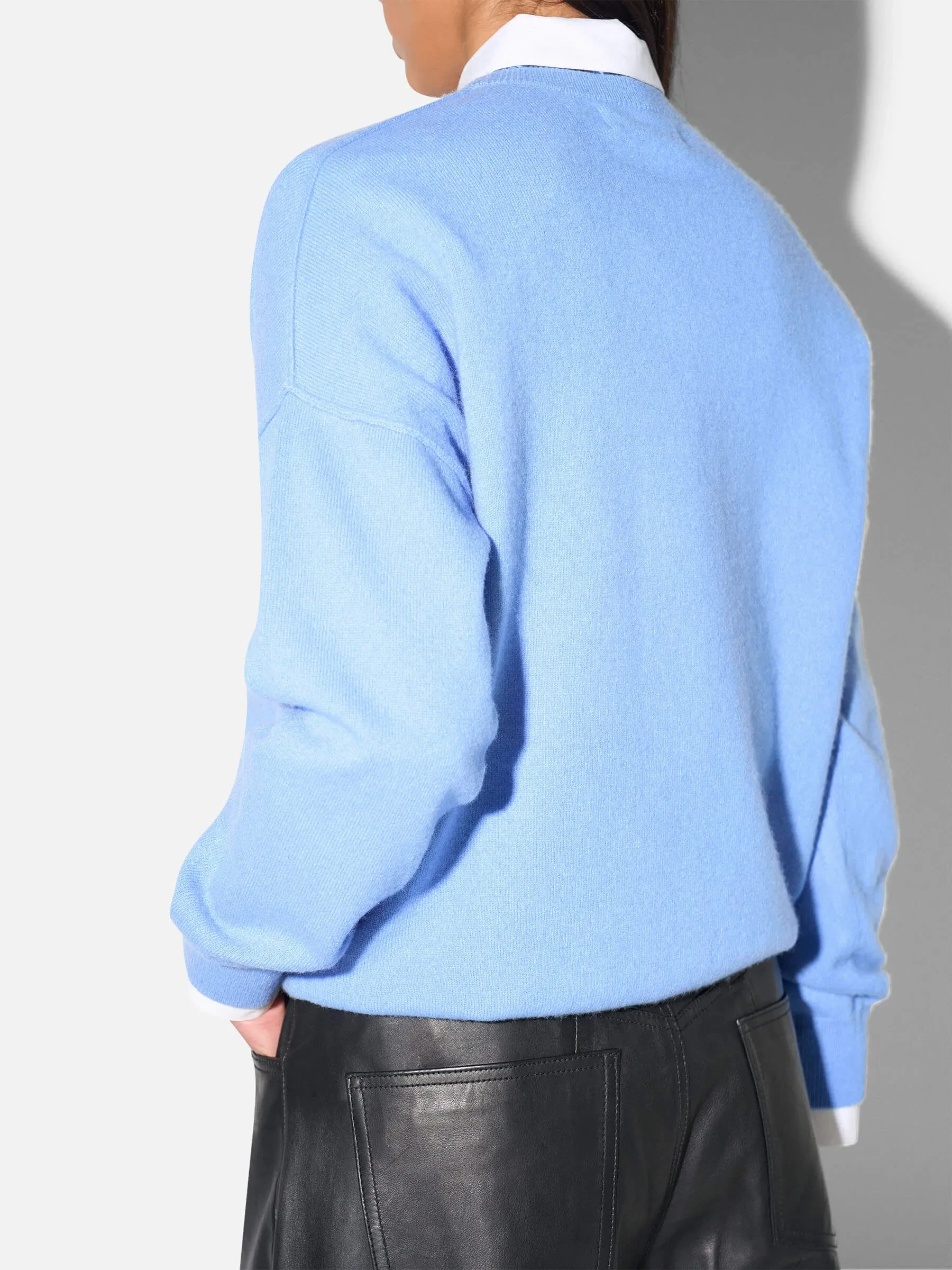 Cashmere Dames Trui Lewis Licht Blauw