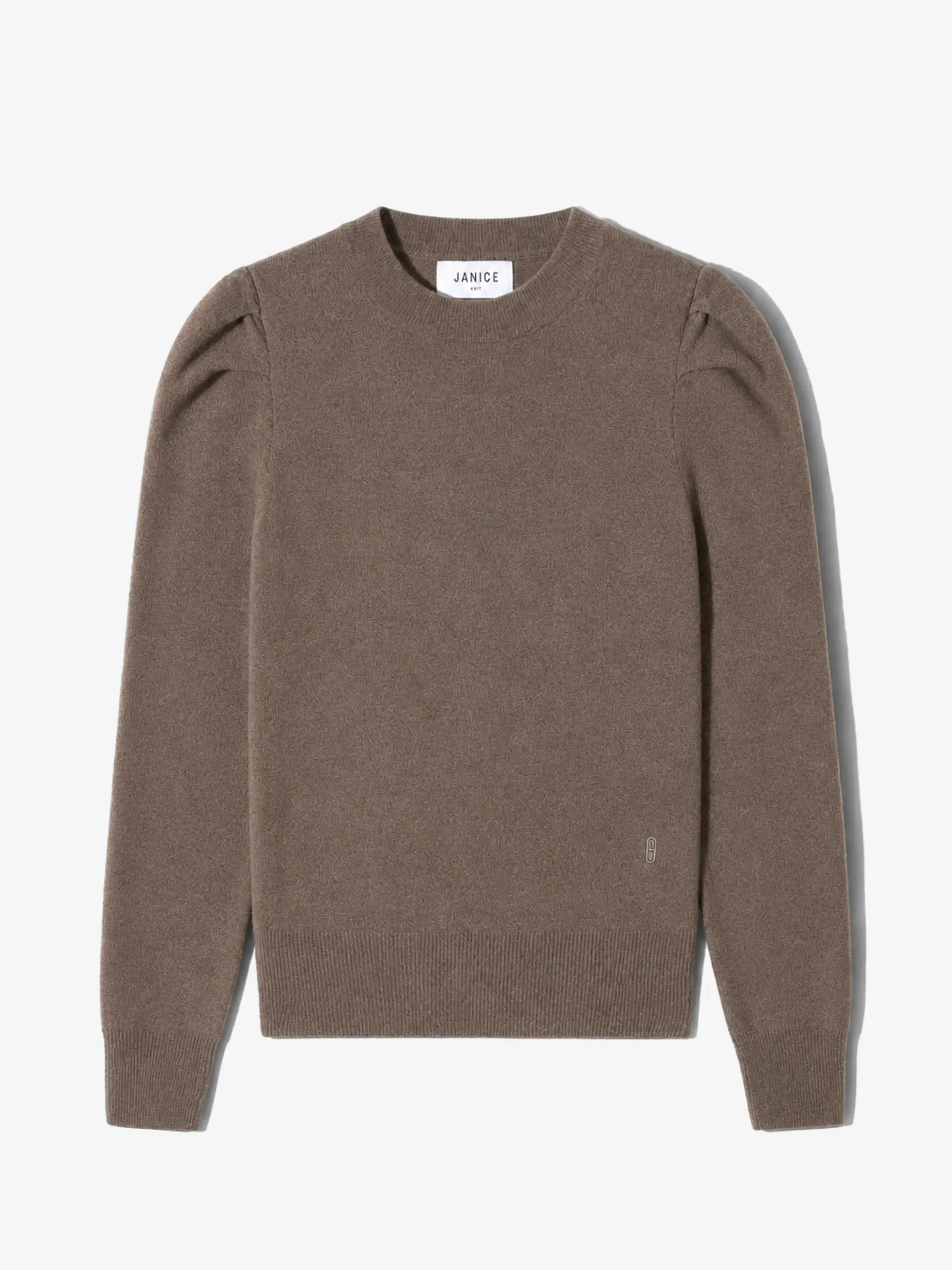 Cashmere Dames Trui Pofmouw Mave Bruin