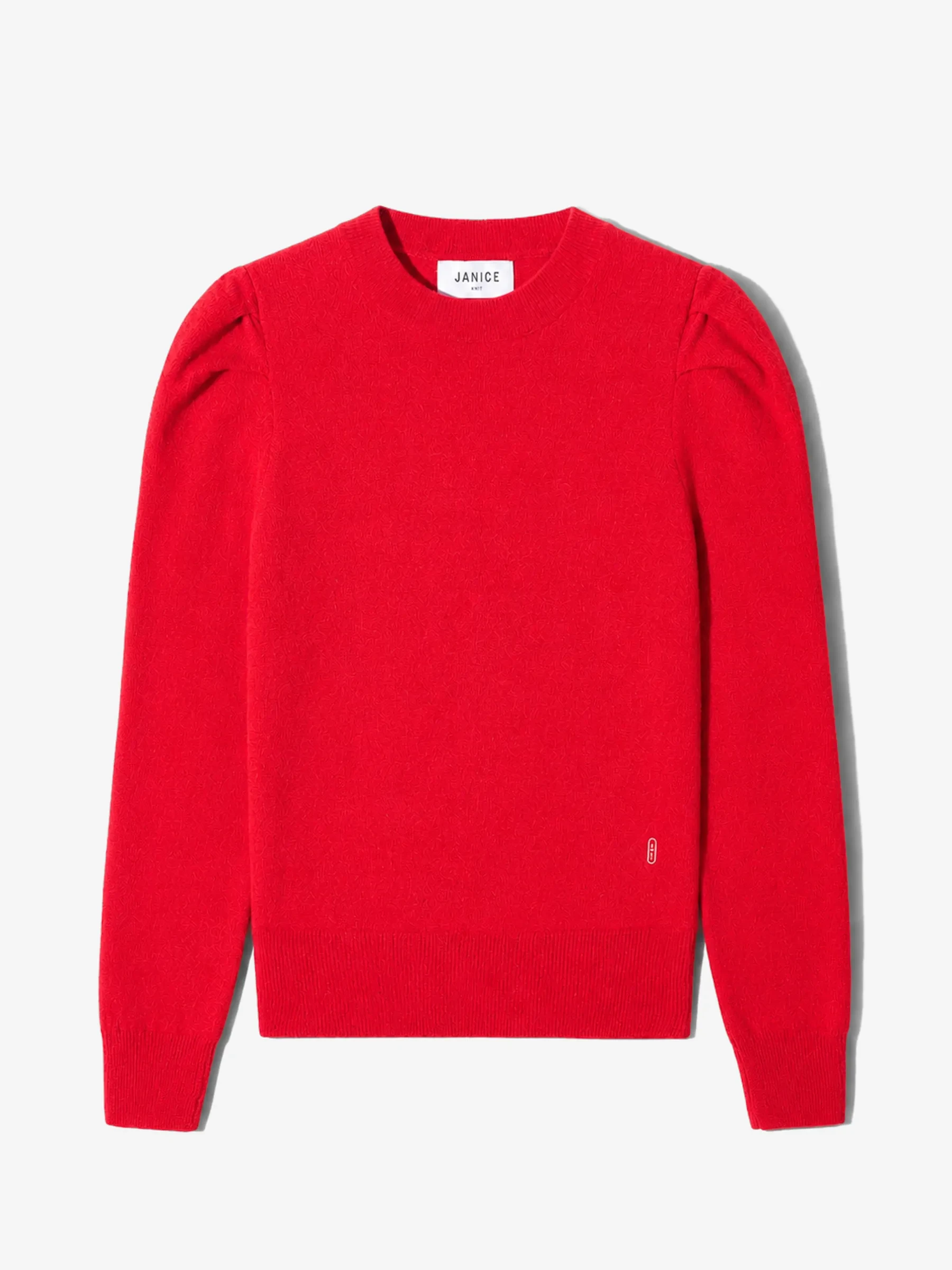 Cashmere Dames Trui Pofmouw Mave Rood