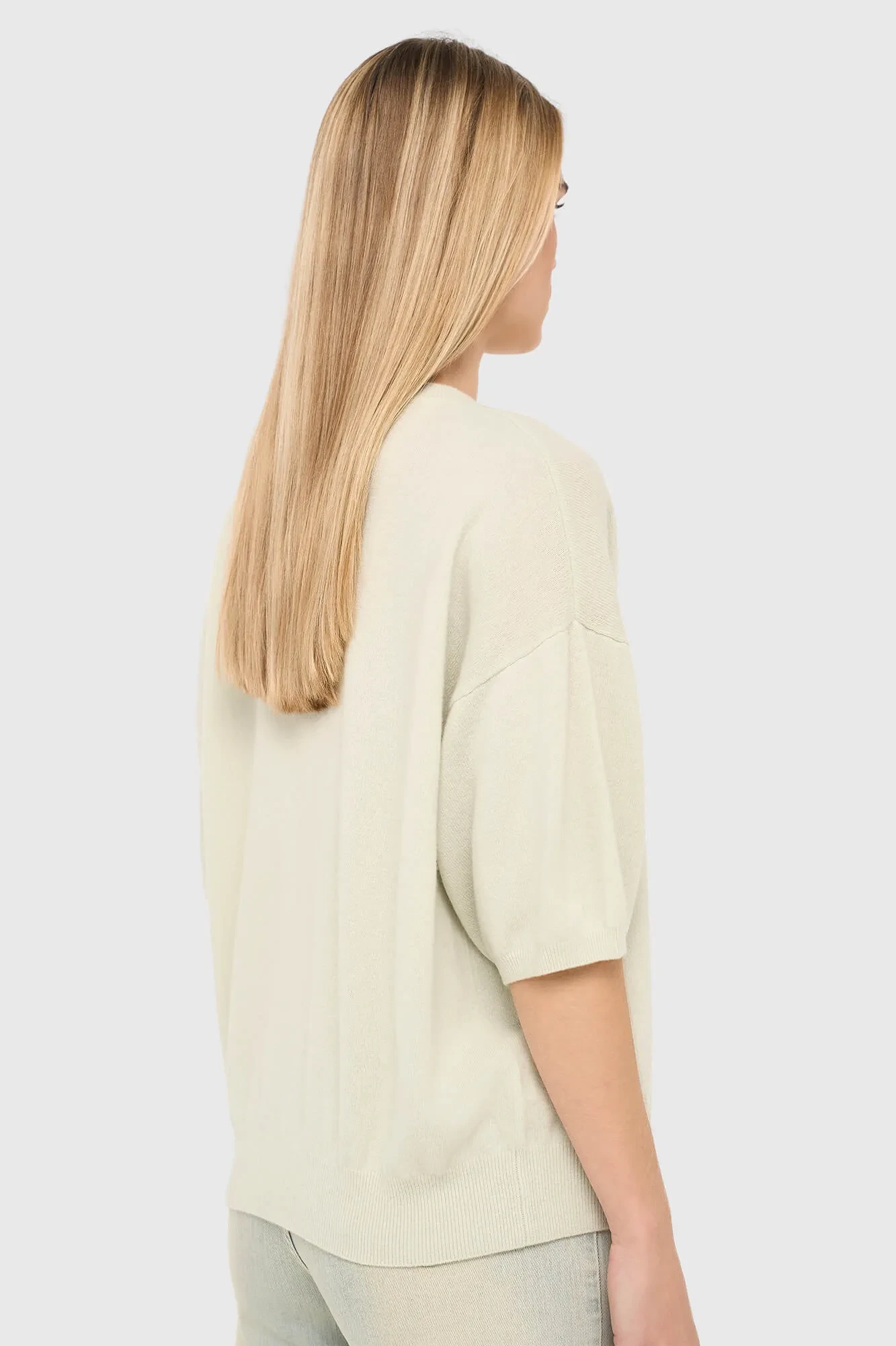 Cashmere Dames Trui V Hals Romeo Groen