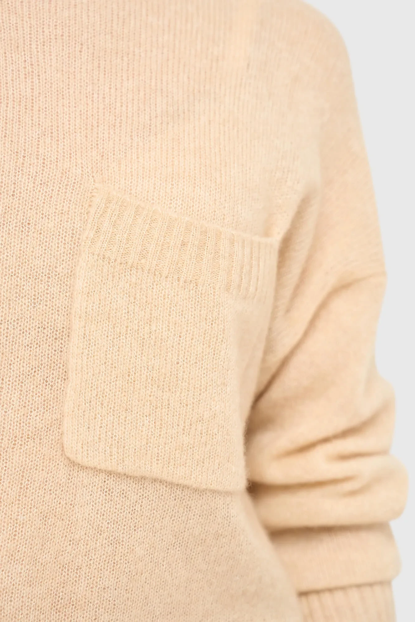 Cashmere Dames Trui Wijde Hals Dayton Beige