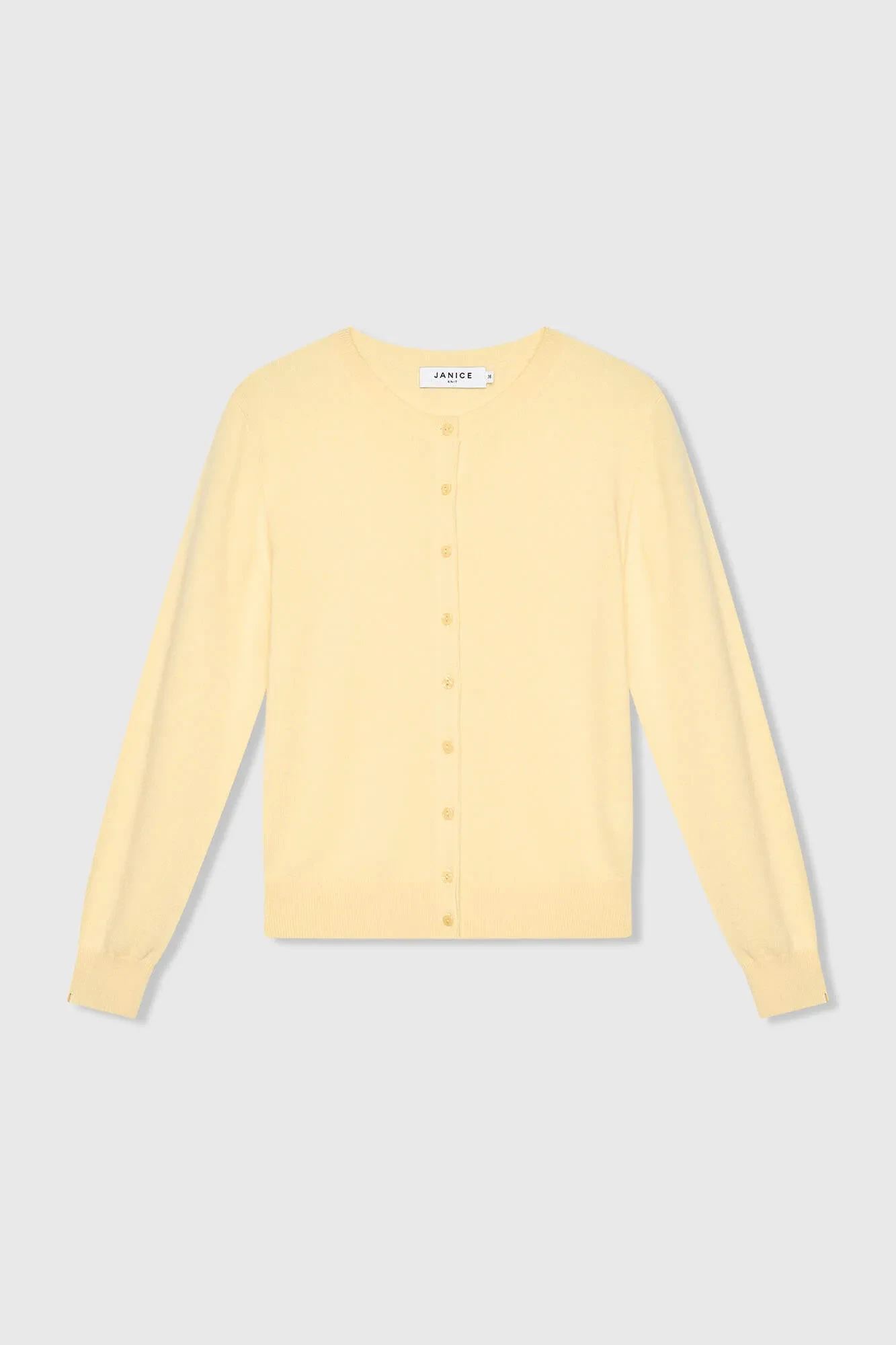 Cashmere Dames Vest Geel Lucas