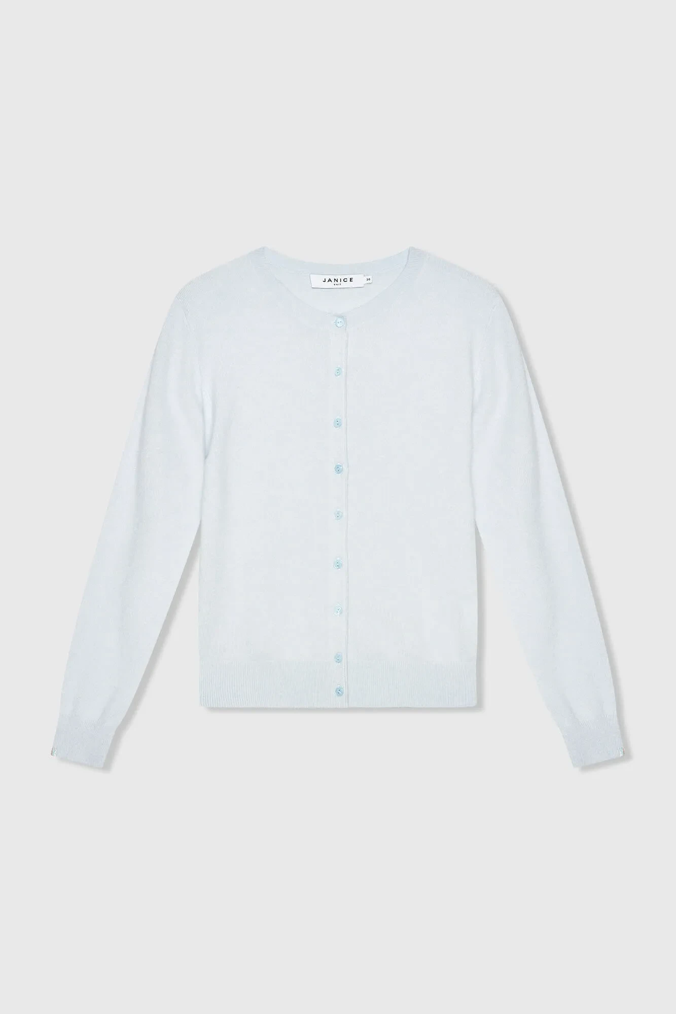 Cashmere Dames Vest Licht Blauw Lucas
