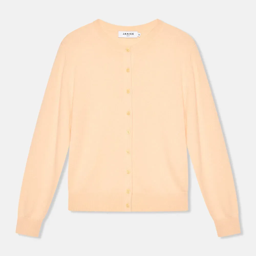 Cashmere Dames Vest Peach Lucas