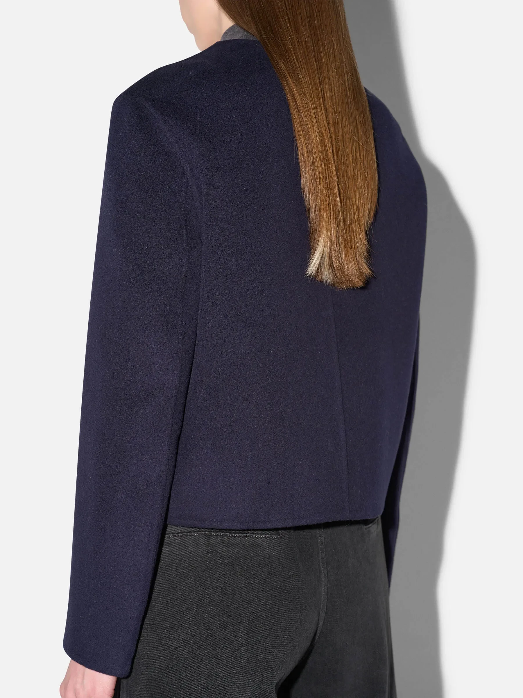 Cashmere Jack Dames Kort Vince Double Faced Blauw