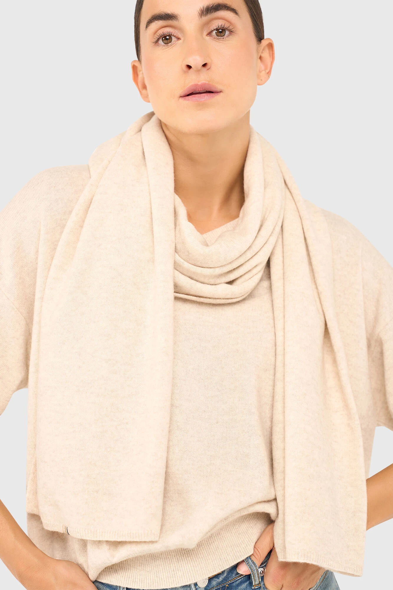Santos Sjaal Beige