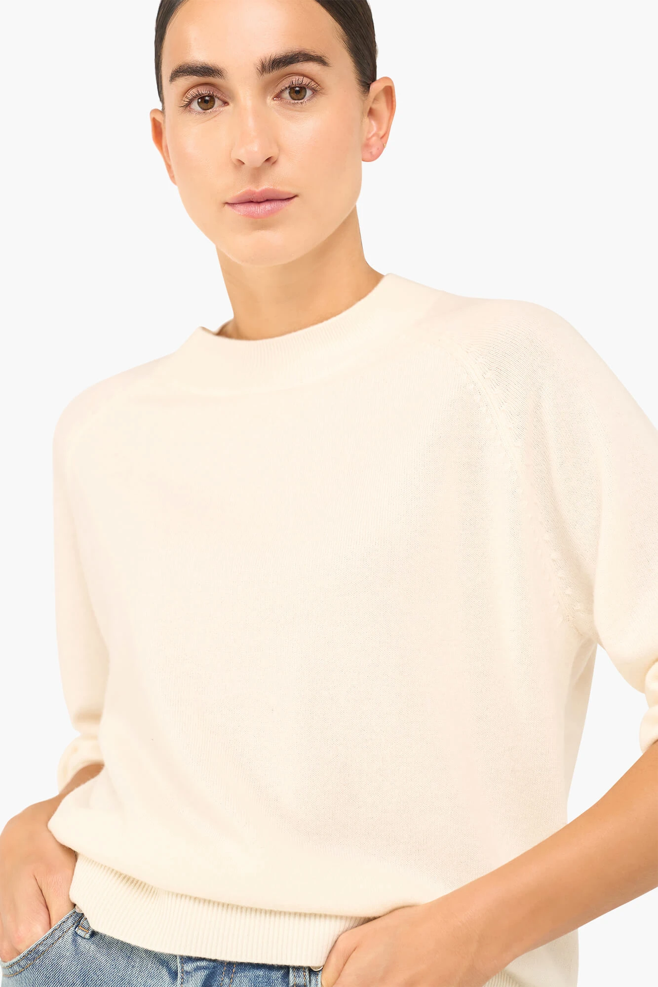 Cashmere Trui Dames Harvey Off White