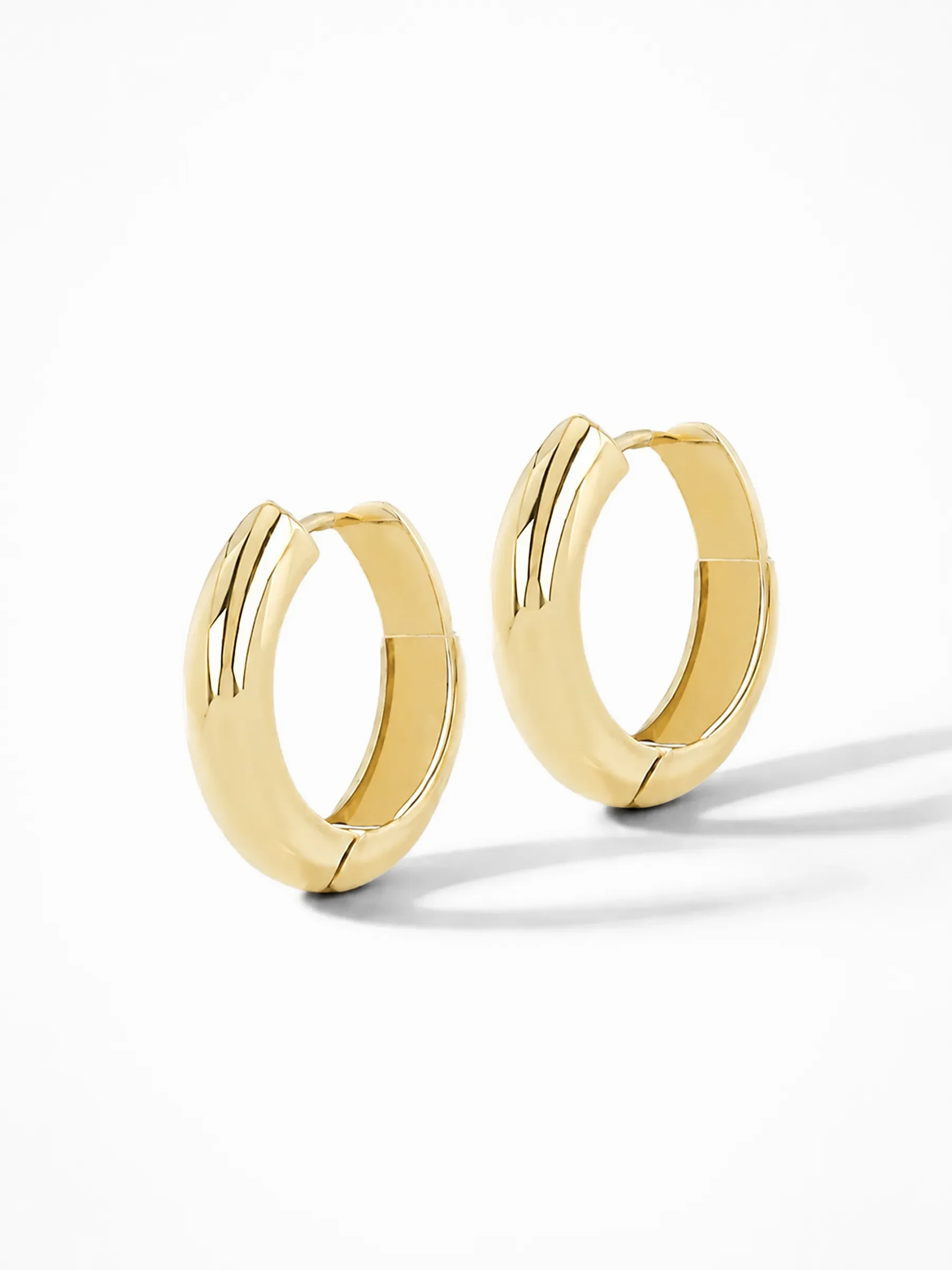 Gouden Oorbellen Hoops Creolen Aspen Medium