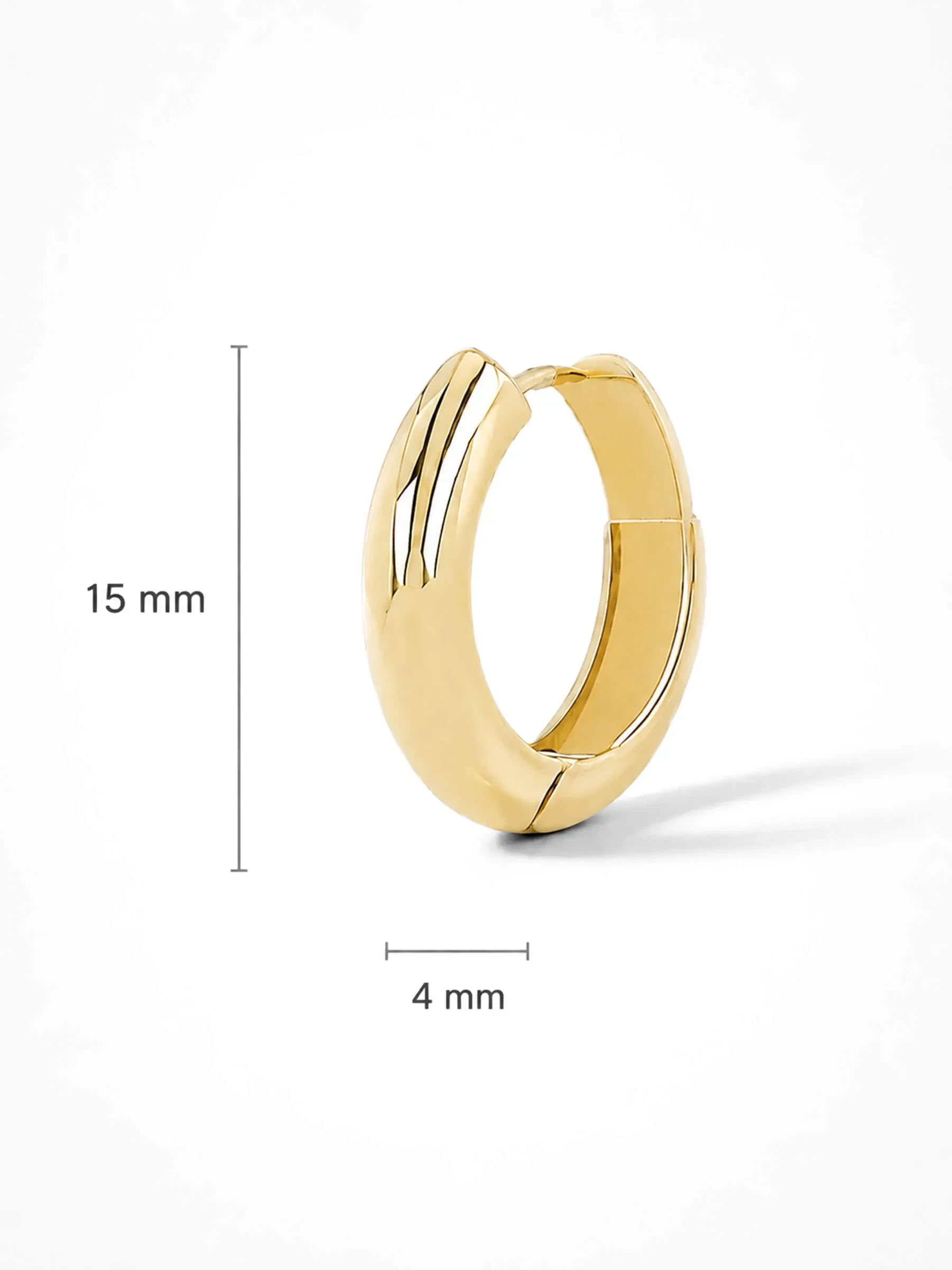 Gouden Oorbellen Hoops Creolen Aspen Small