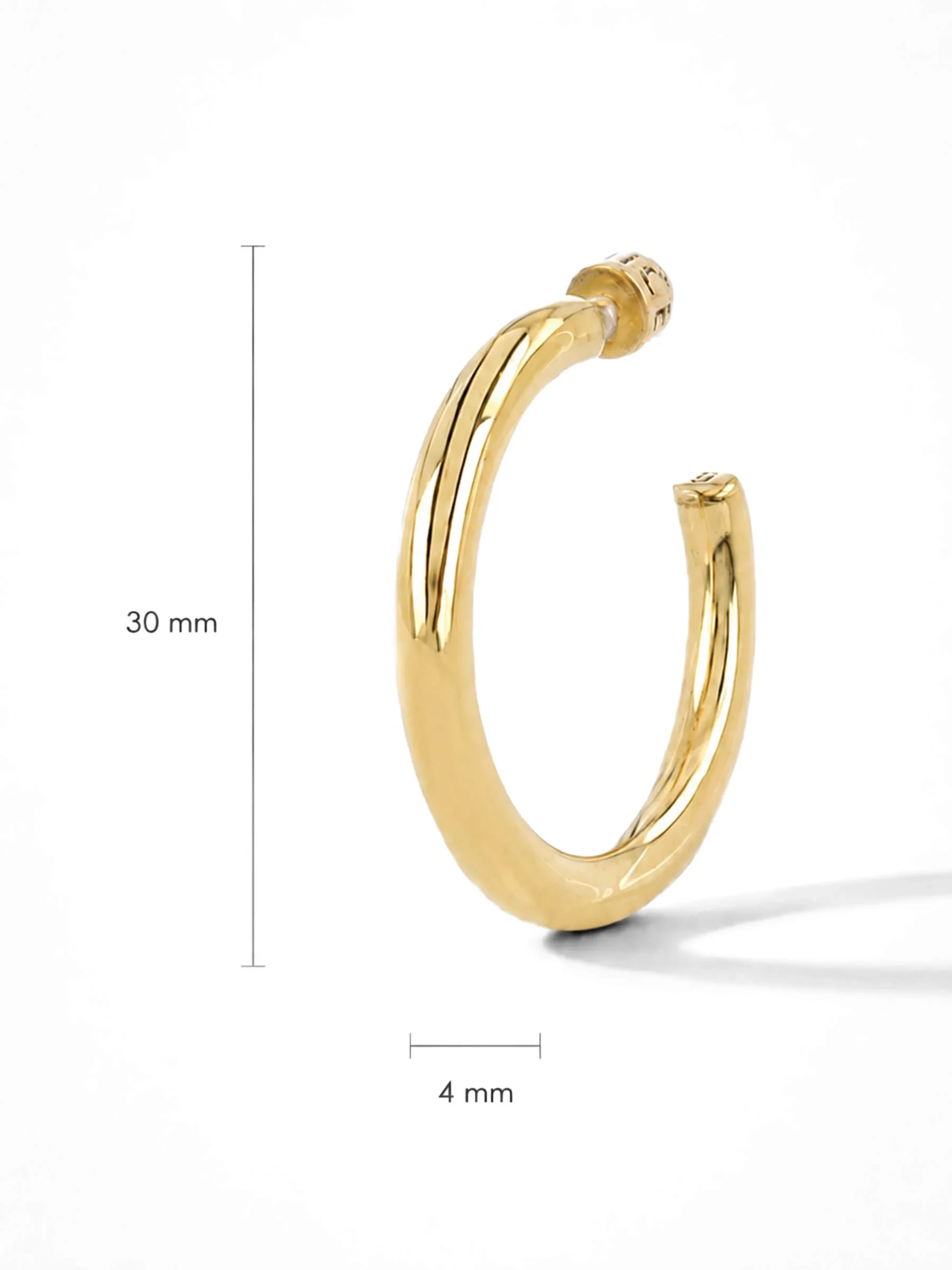 Gouden Oorbellen Hoops Creolen Harlem Large