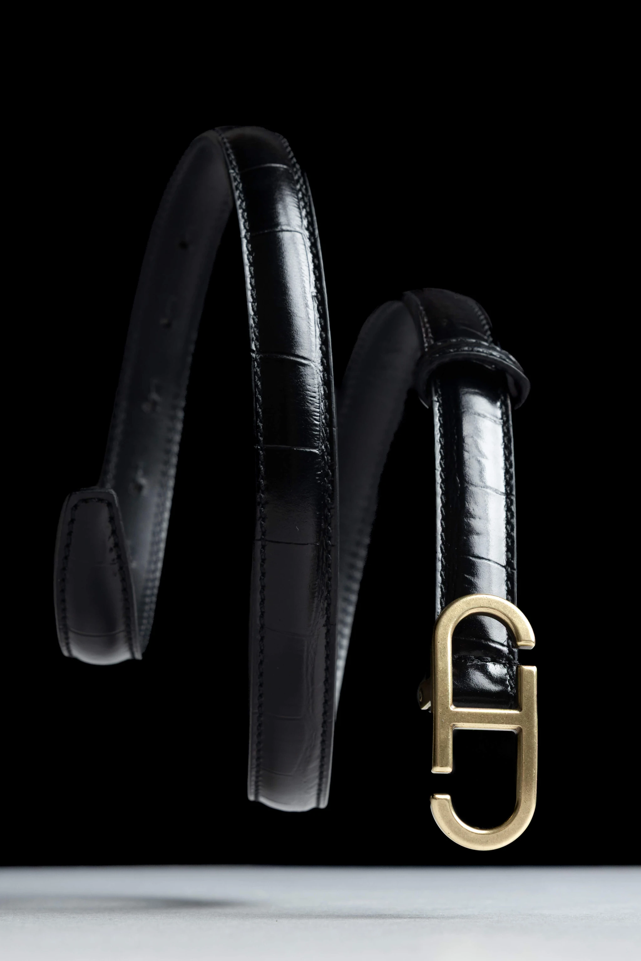 Trophy Zwart Brass Croco