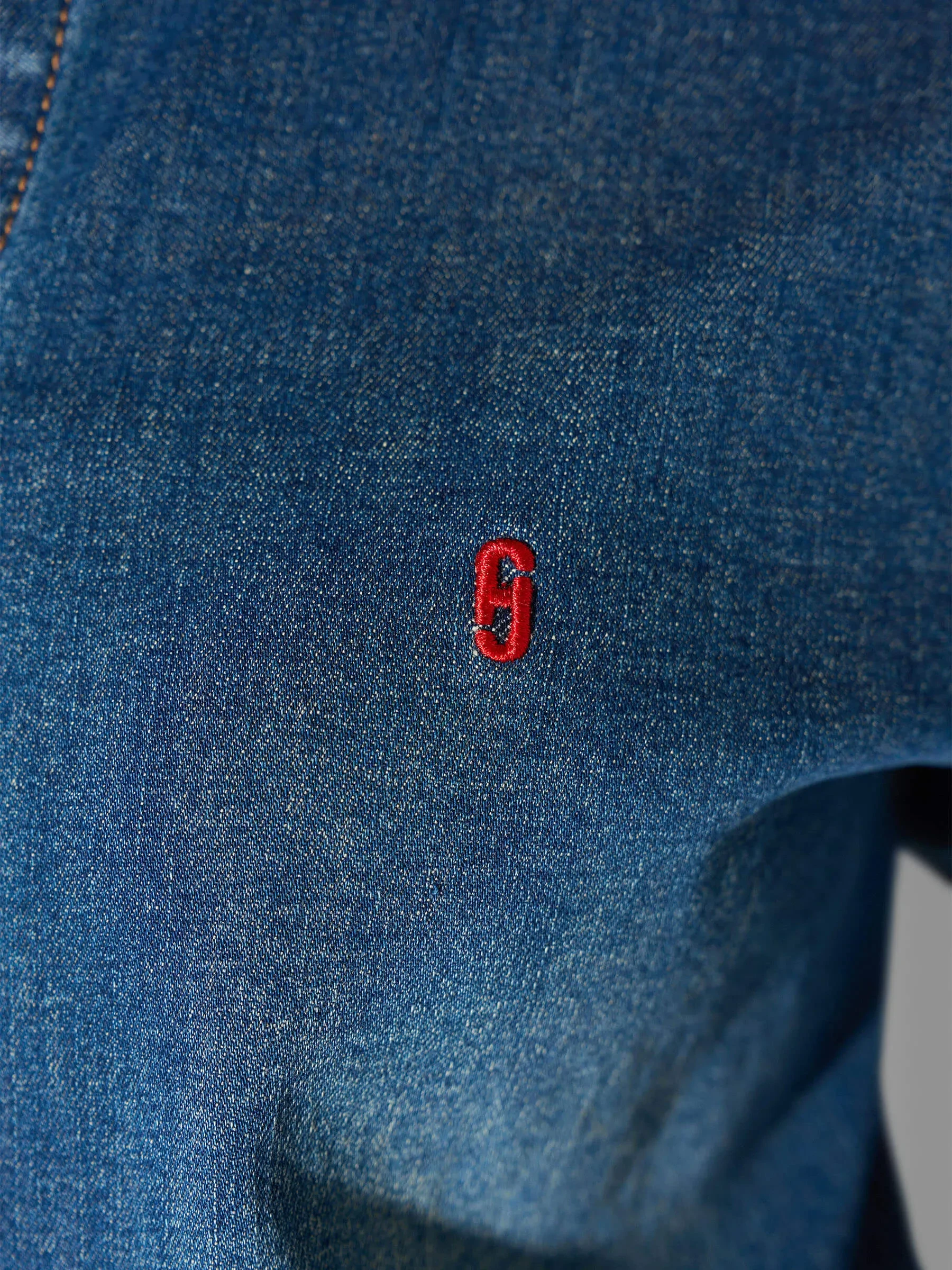 Denim Blouse Dames Button Down Clint Blauw 258