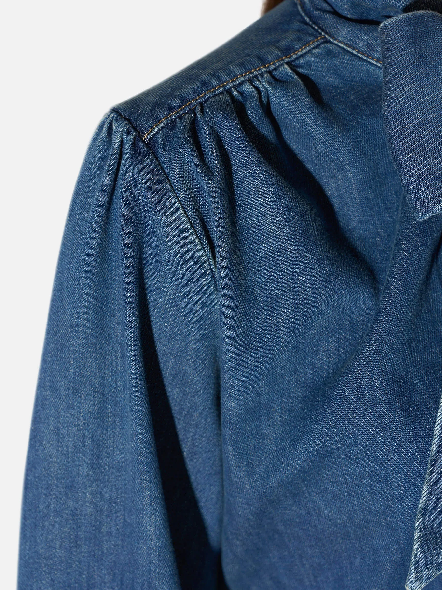 Denim Blouse Dames Katoen Kilian Blauw 469