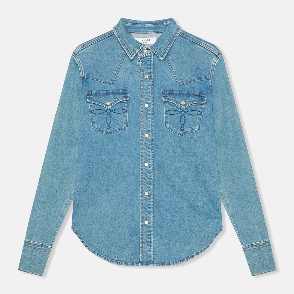 Denim Blouse Dames Stretch Levi 379
