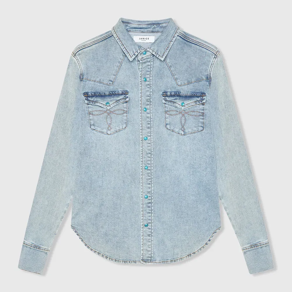 Denim Blouse Dames Stretch Levi 565