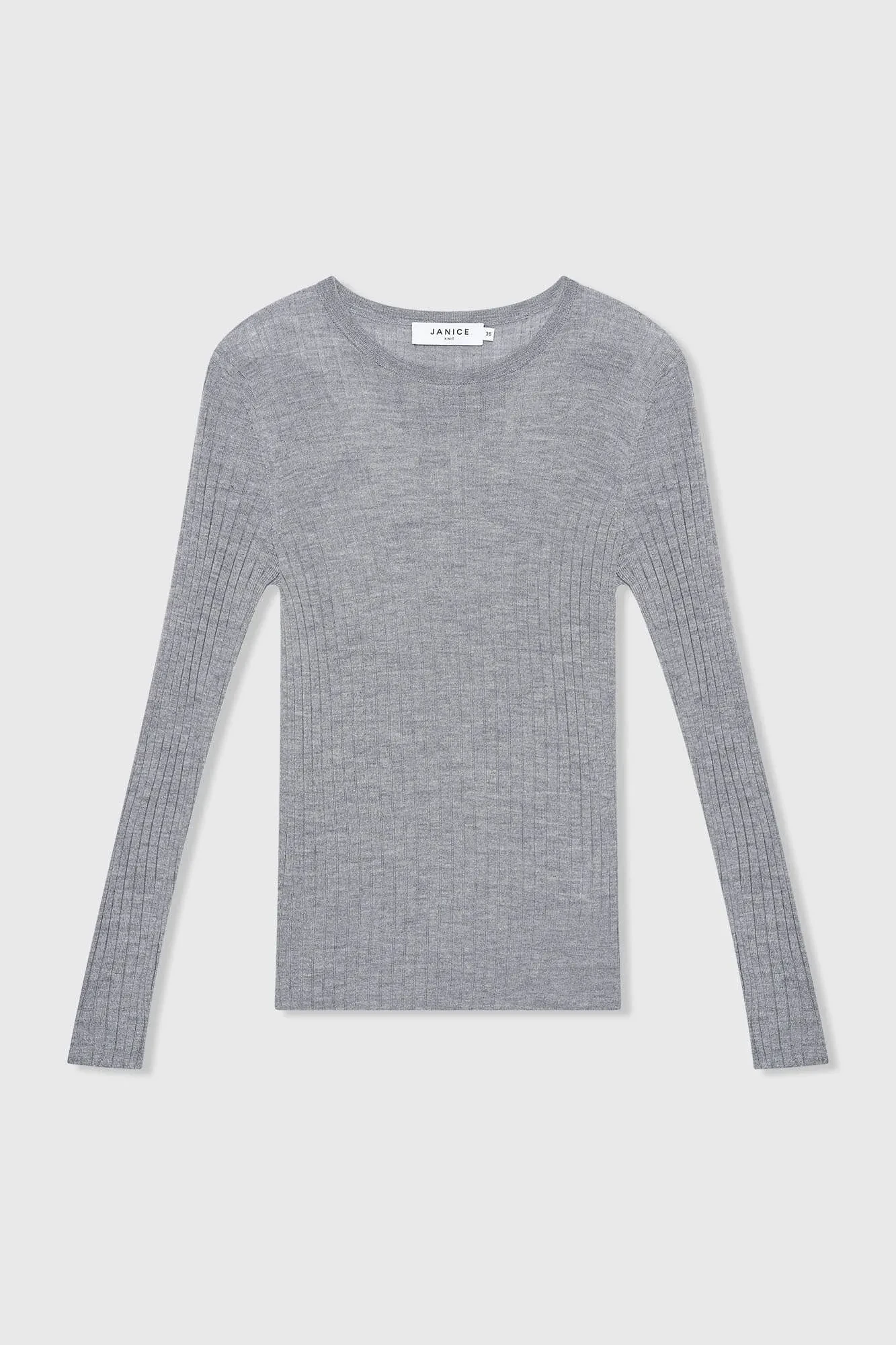 Merino Wol Truitje Longsleeves Lyle Grijs