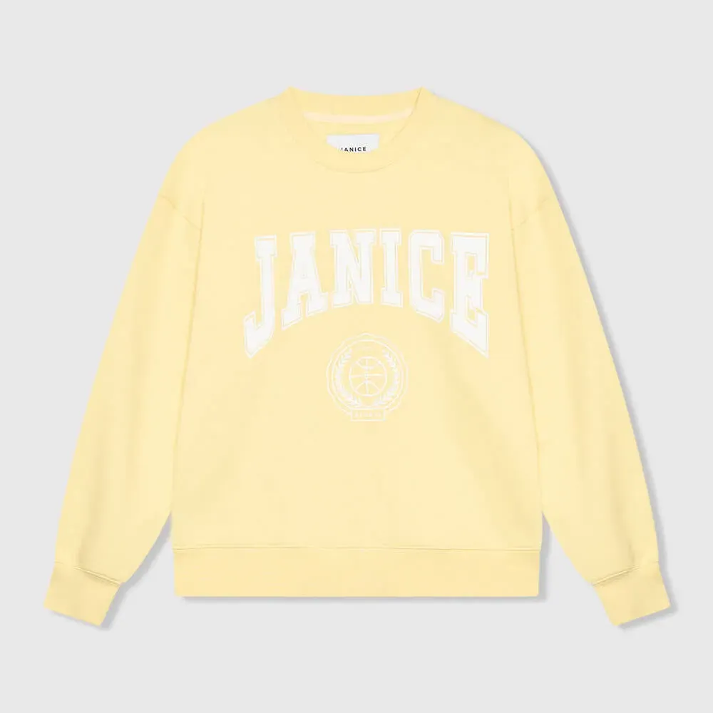 Gele Dames Sweater Katoen Owen Logo