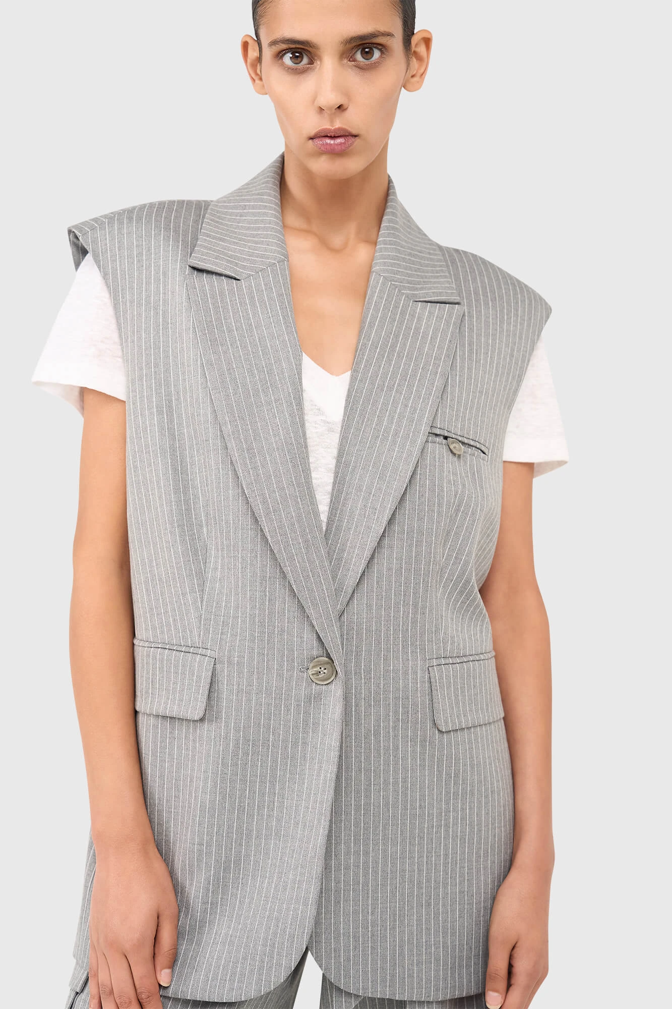 Marvin Blazer Grijs Streep