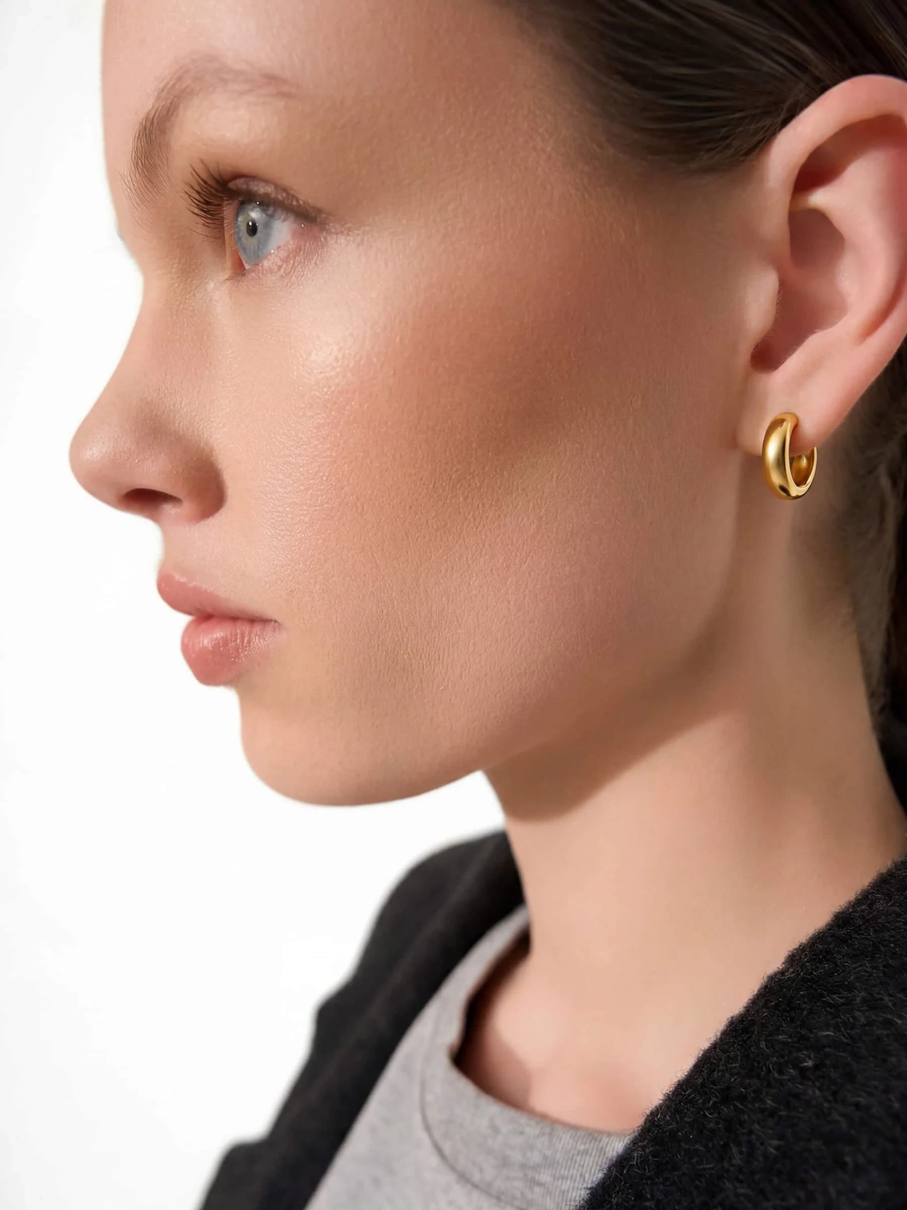 Gouden Oorbellen Hoops Creolen Aspen Small
