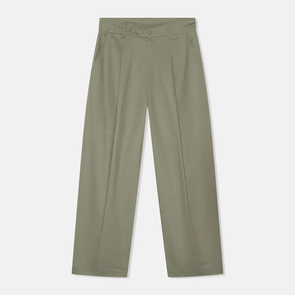 Groene Katoenen Paperbag Broek Steekzakken Barrel Balti