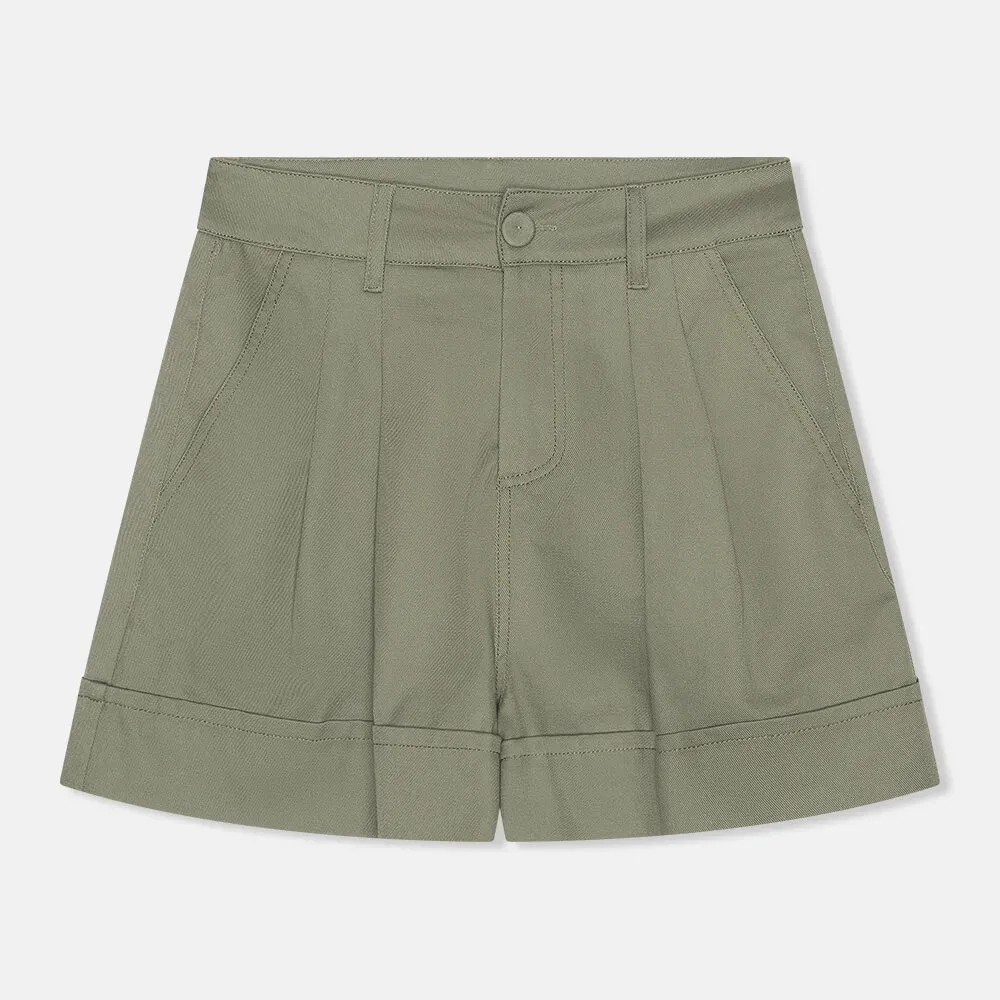 Groene Katoenen Shorts Dames Arthur