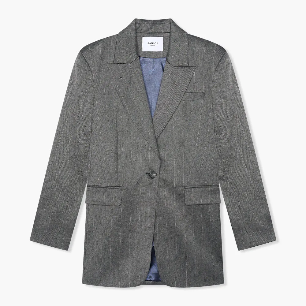Hank Grijs Streep Lurex