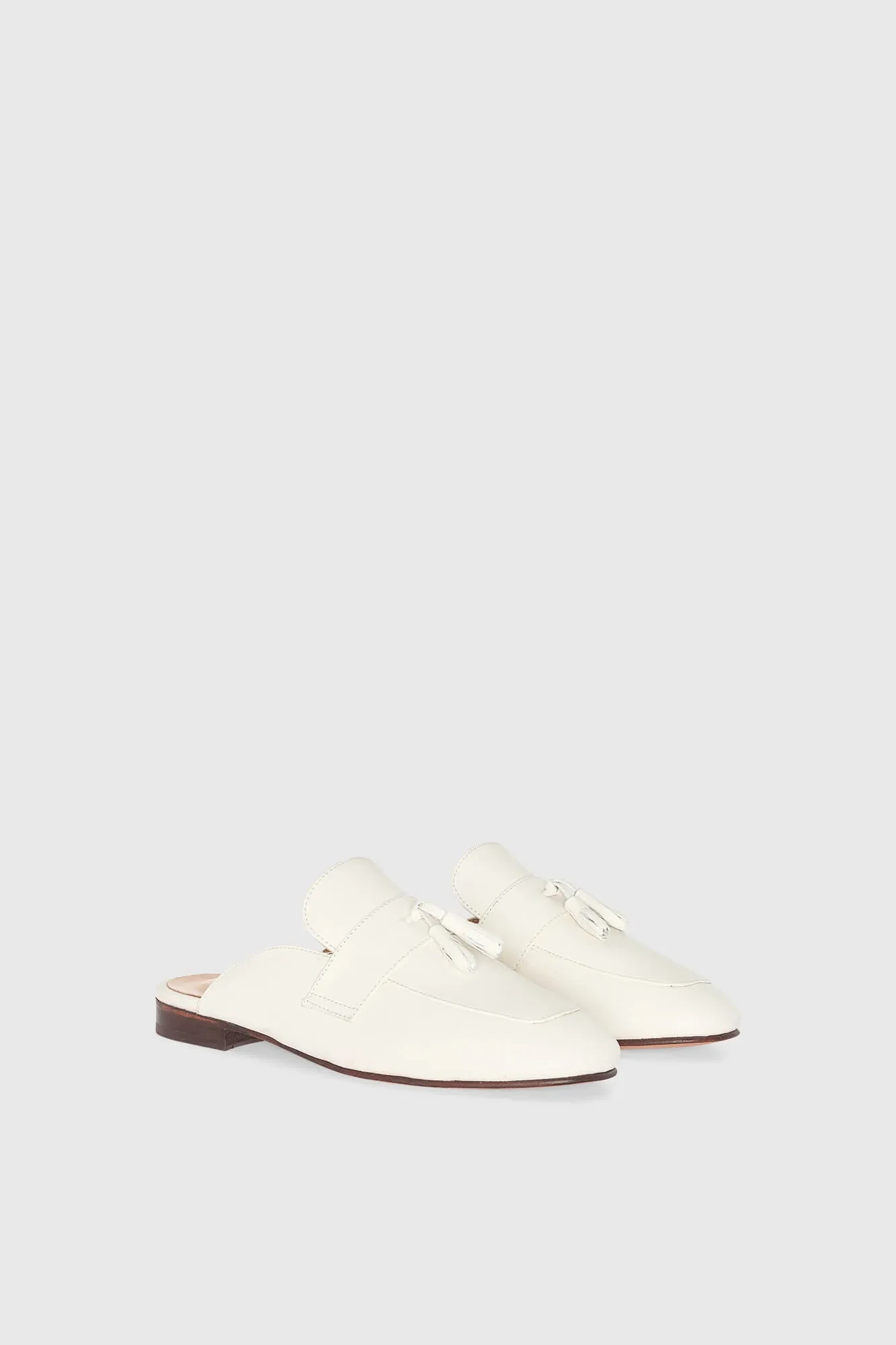 Instappers Loafers Dames Suede Burt Mule Off White