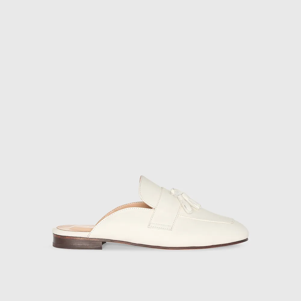Instappers Loafers Dames Suede Burt Mule Off White