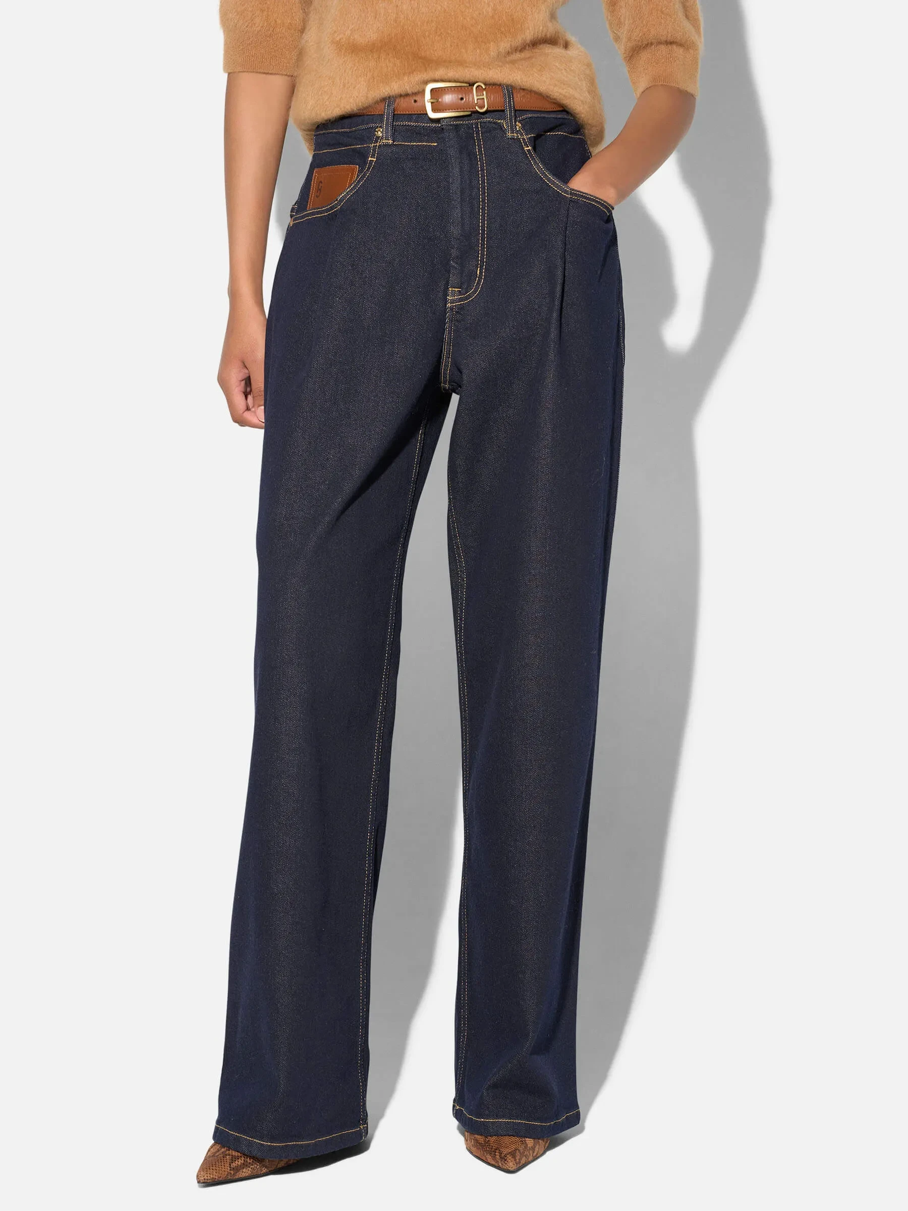 Jeans Dames Barrel Stretch Denim Drew Japanse Denim