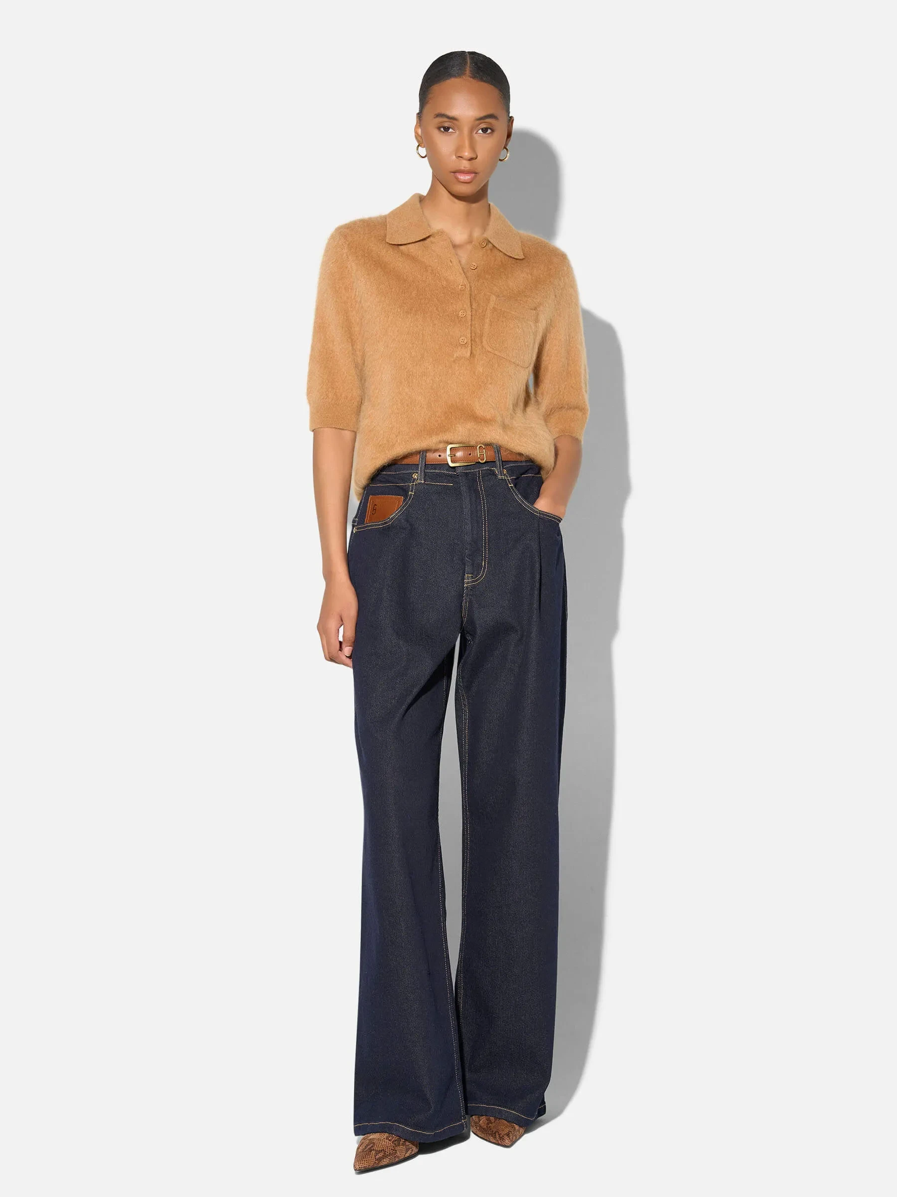 Jeans Dames Barrel Stretch Denim Drew Japanse Denim