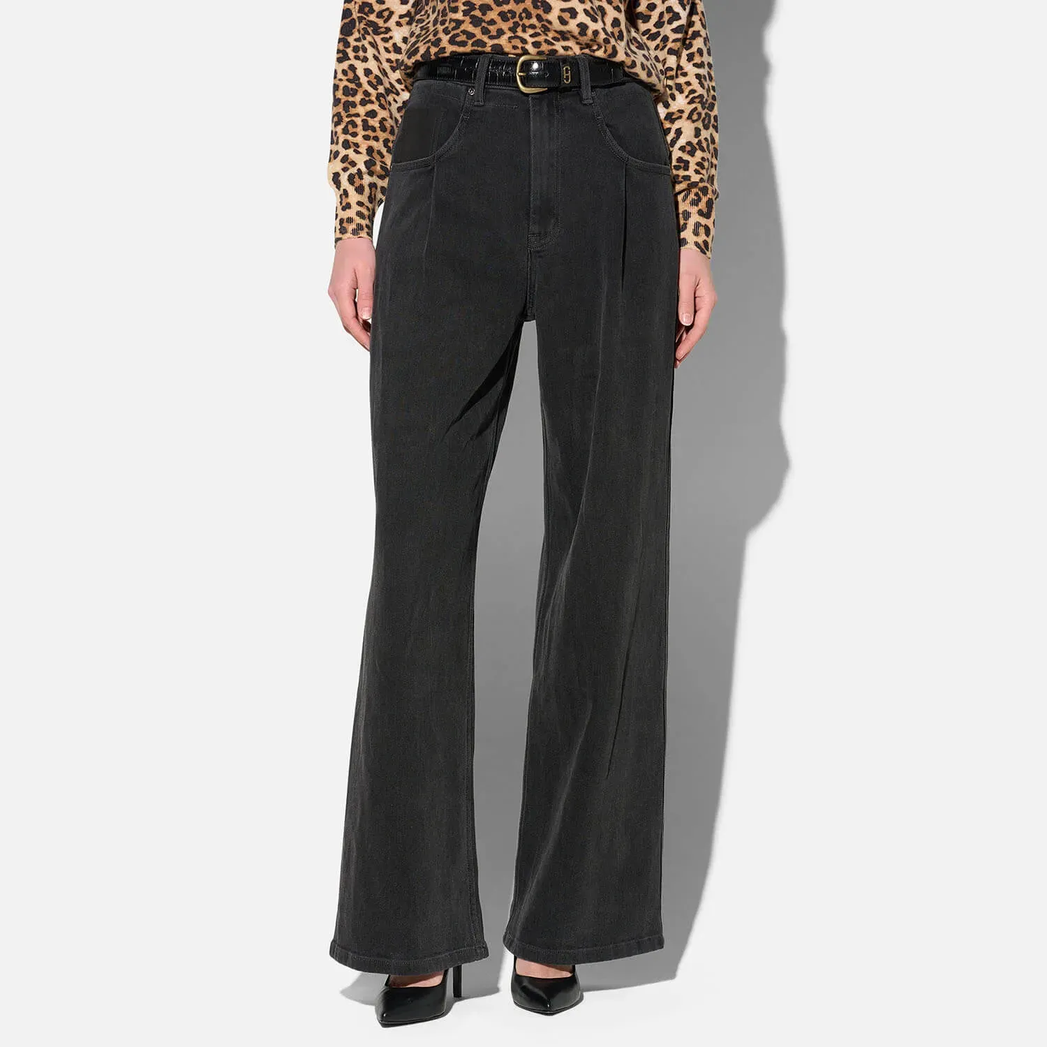 Jeans Dames Barrel Stretch Denim Drew Zwart 813
