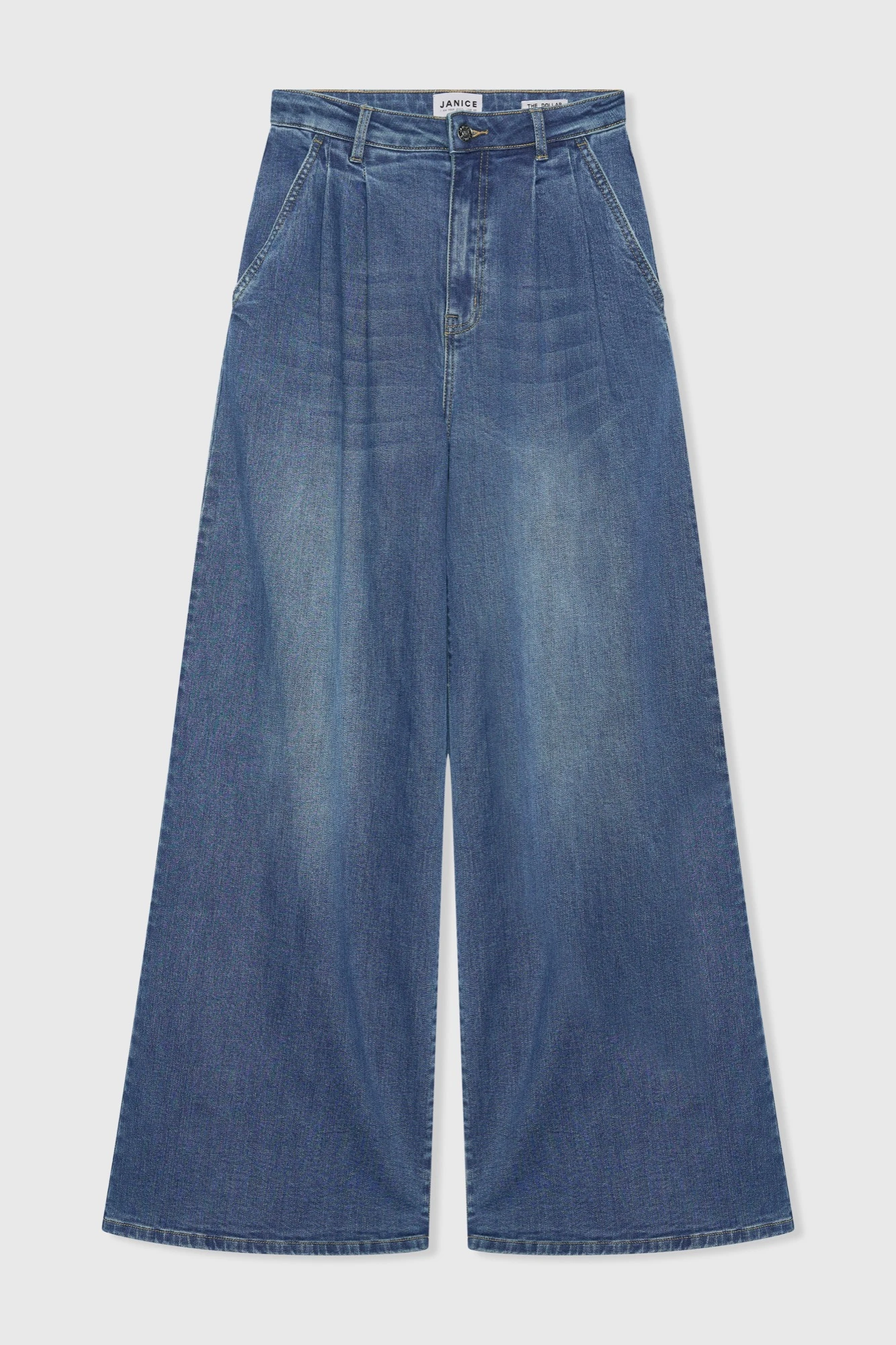 Jeans Dames Wijde Pijp Dollar Blauw 111