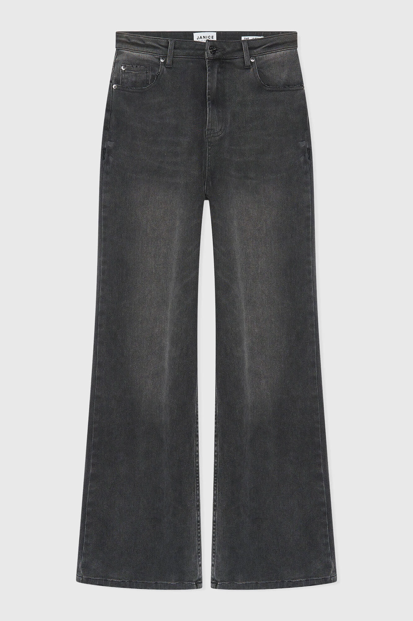 Jeans Dames Wijde Pijp Jason Grijs 415