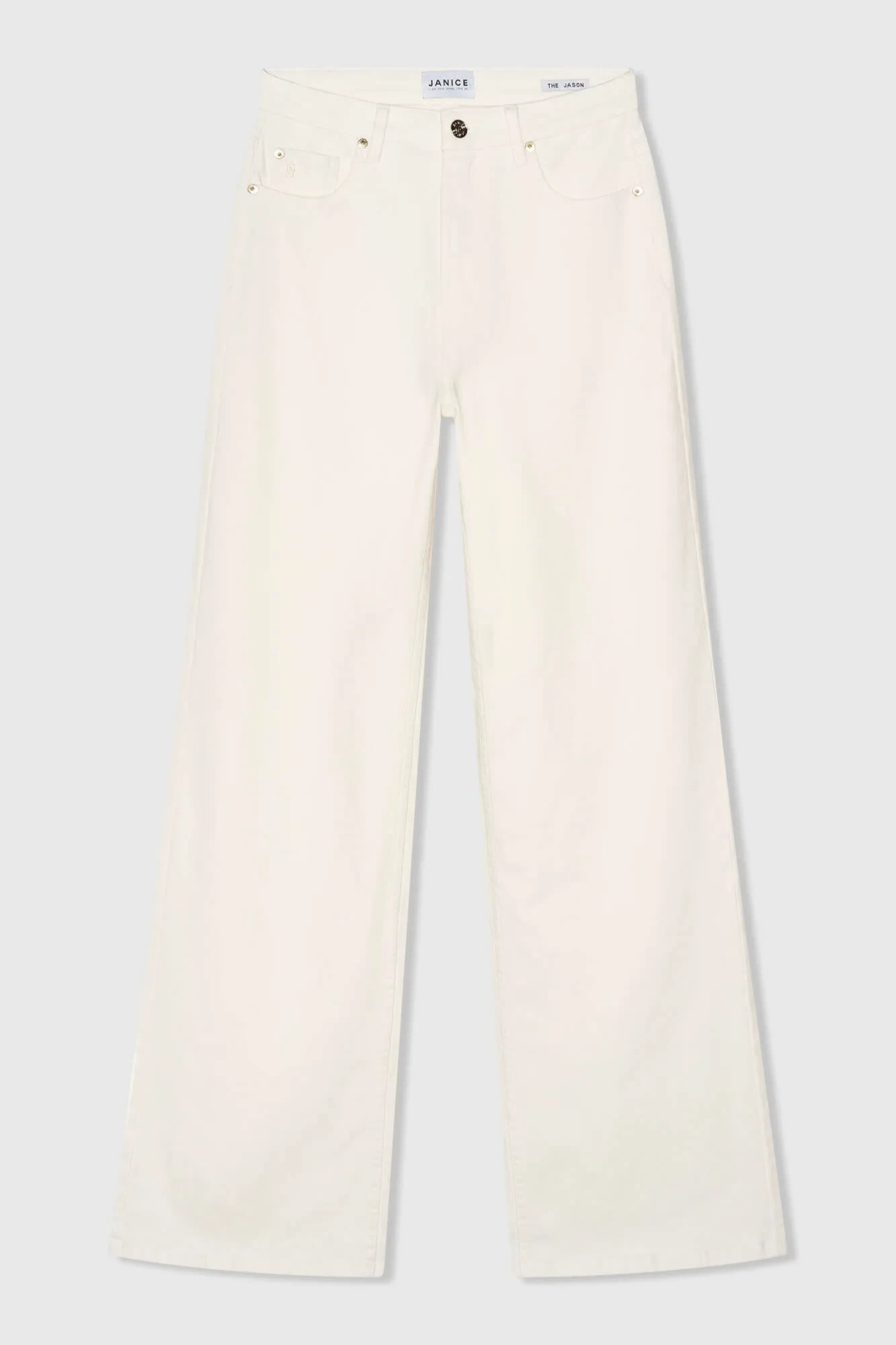 Jeans Dames Rechte Pijp High Rise Jason Off White 264