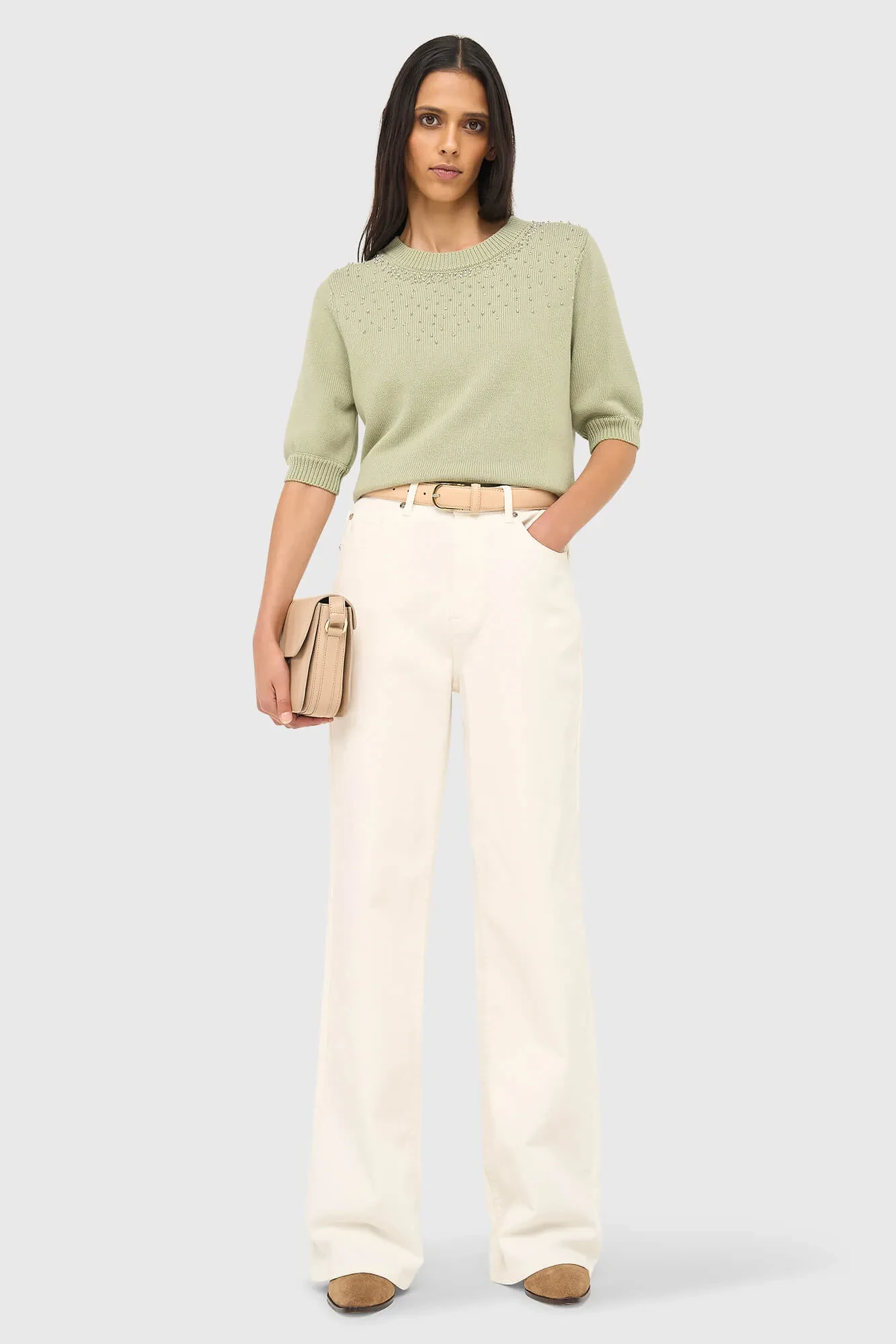 Jeans Dames Rechte Pijp High Rise Jason Off White 264