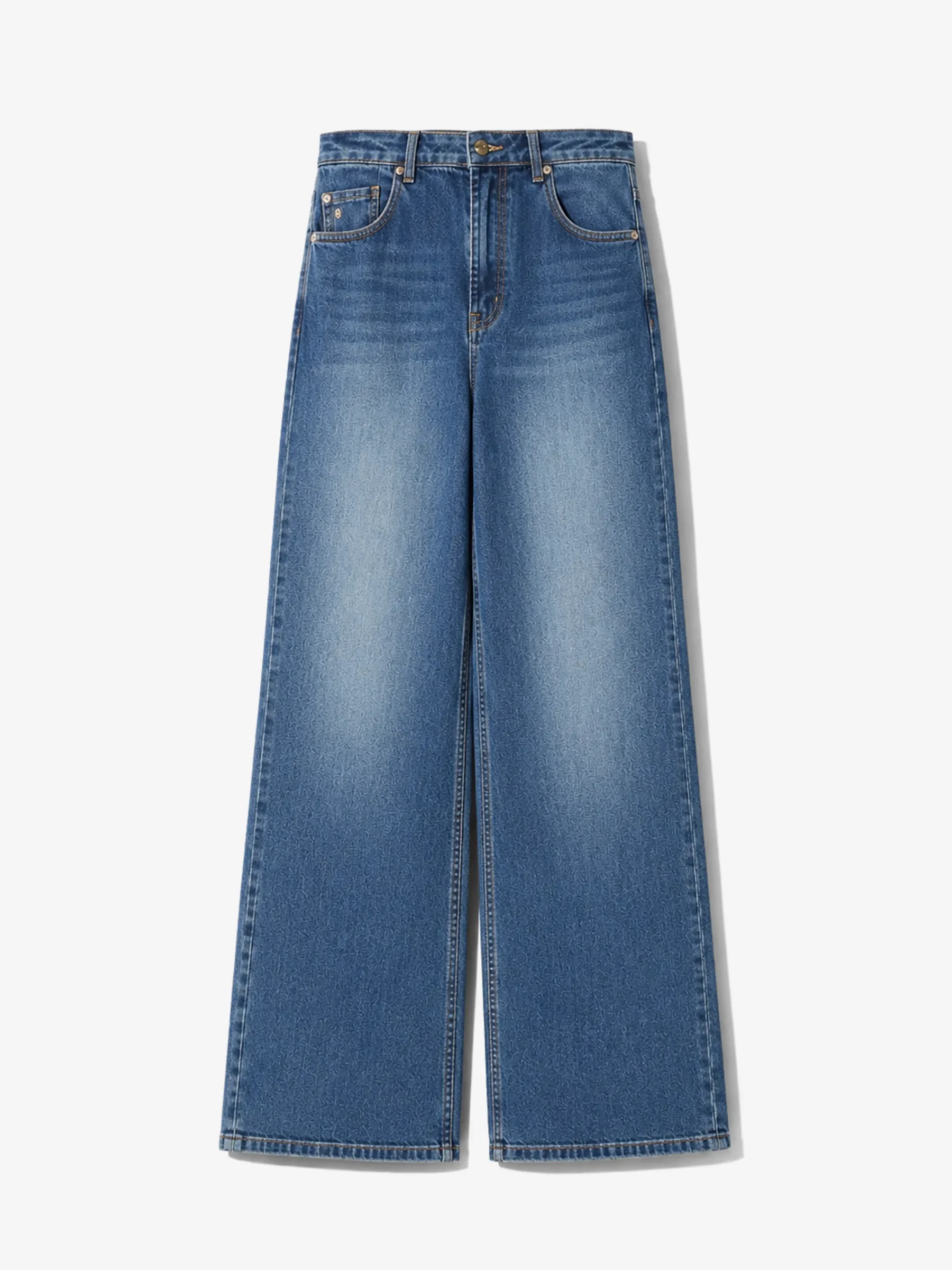 Jeans Dames Rechte Pijp High Rise Stretch Jason Blauw 469